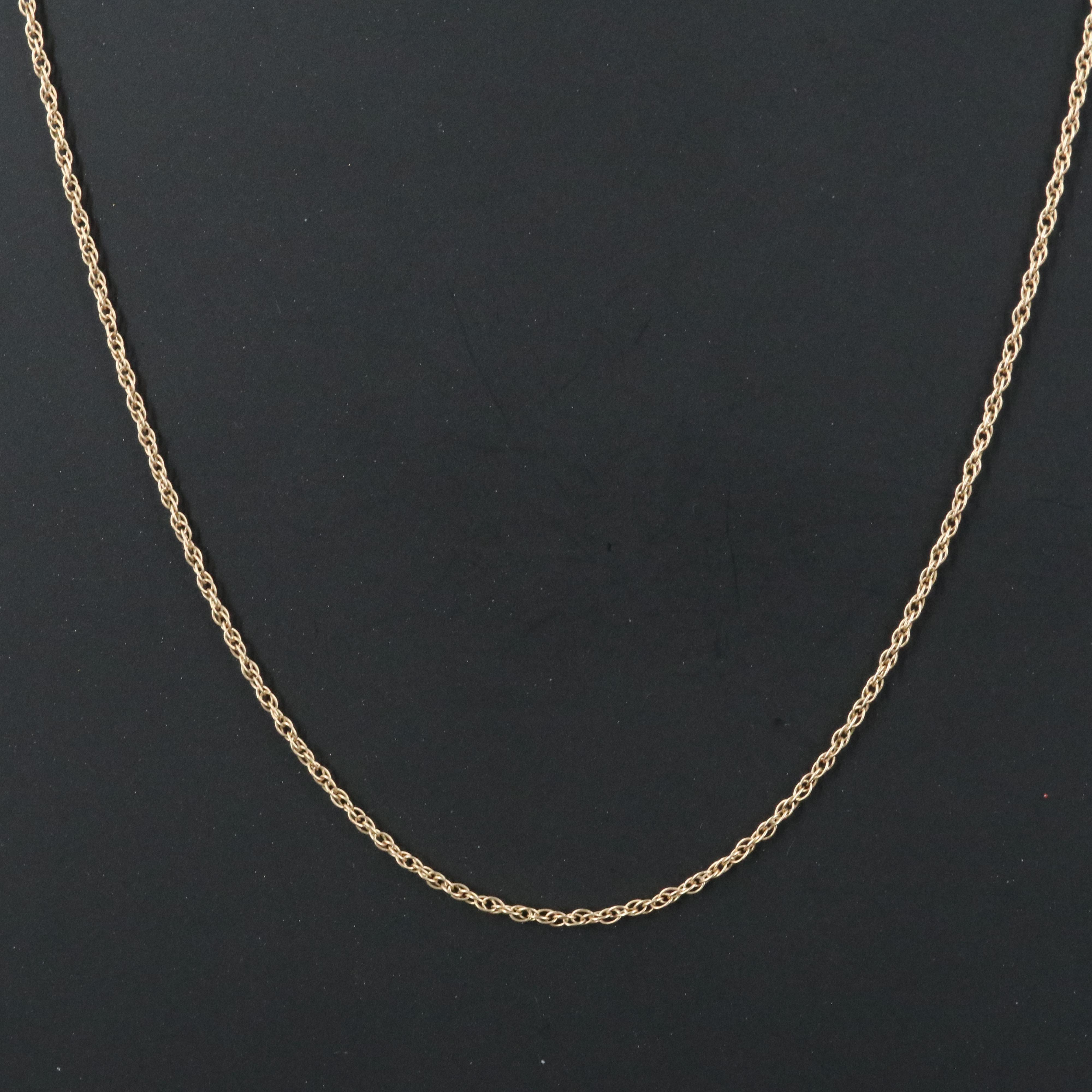 14K French Rope Chain Necklace