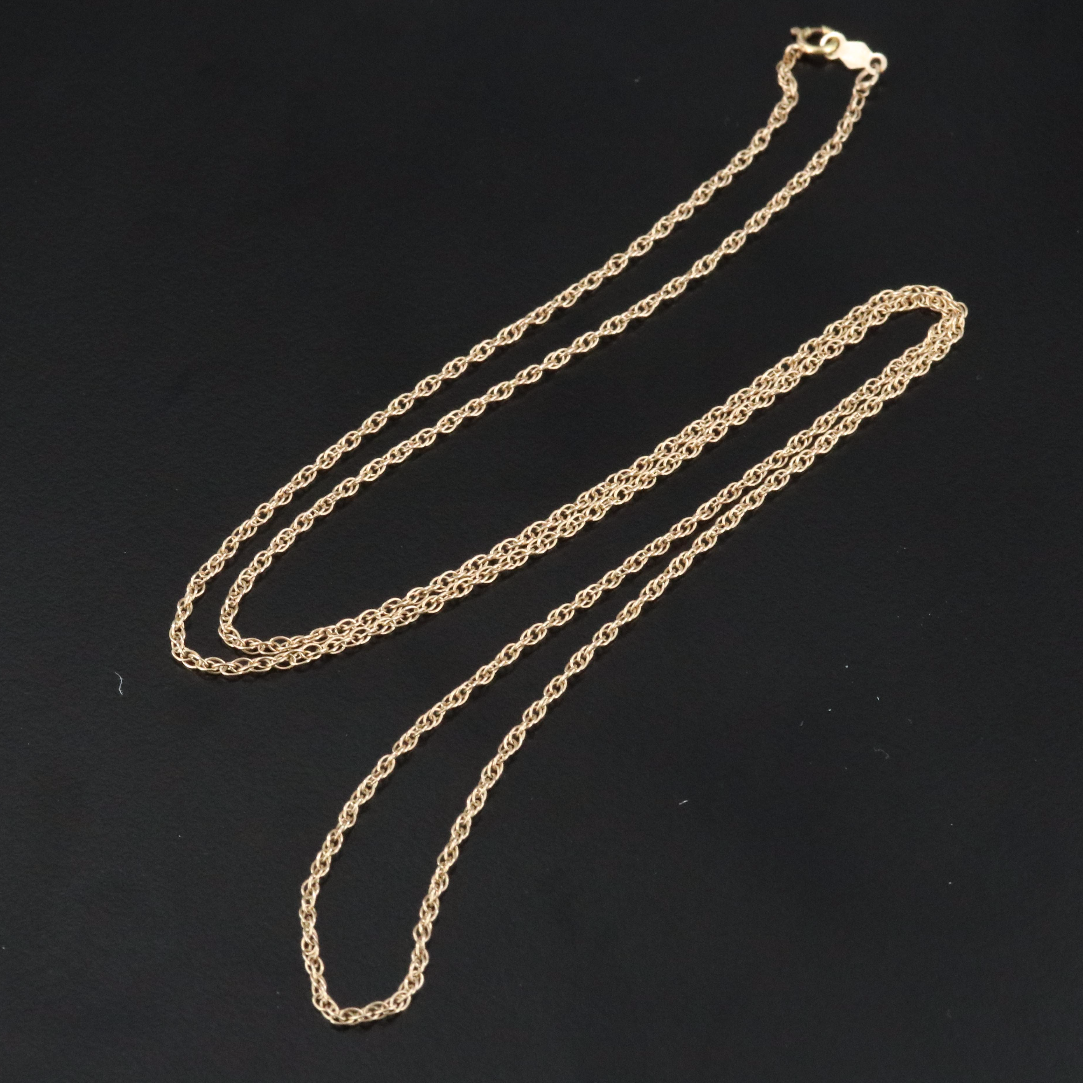 14K French Rope Chain Necklace