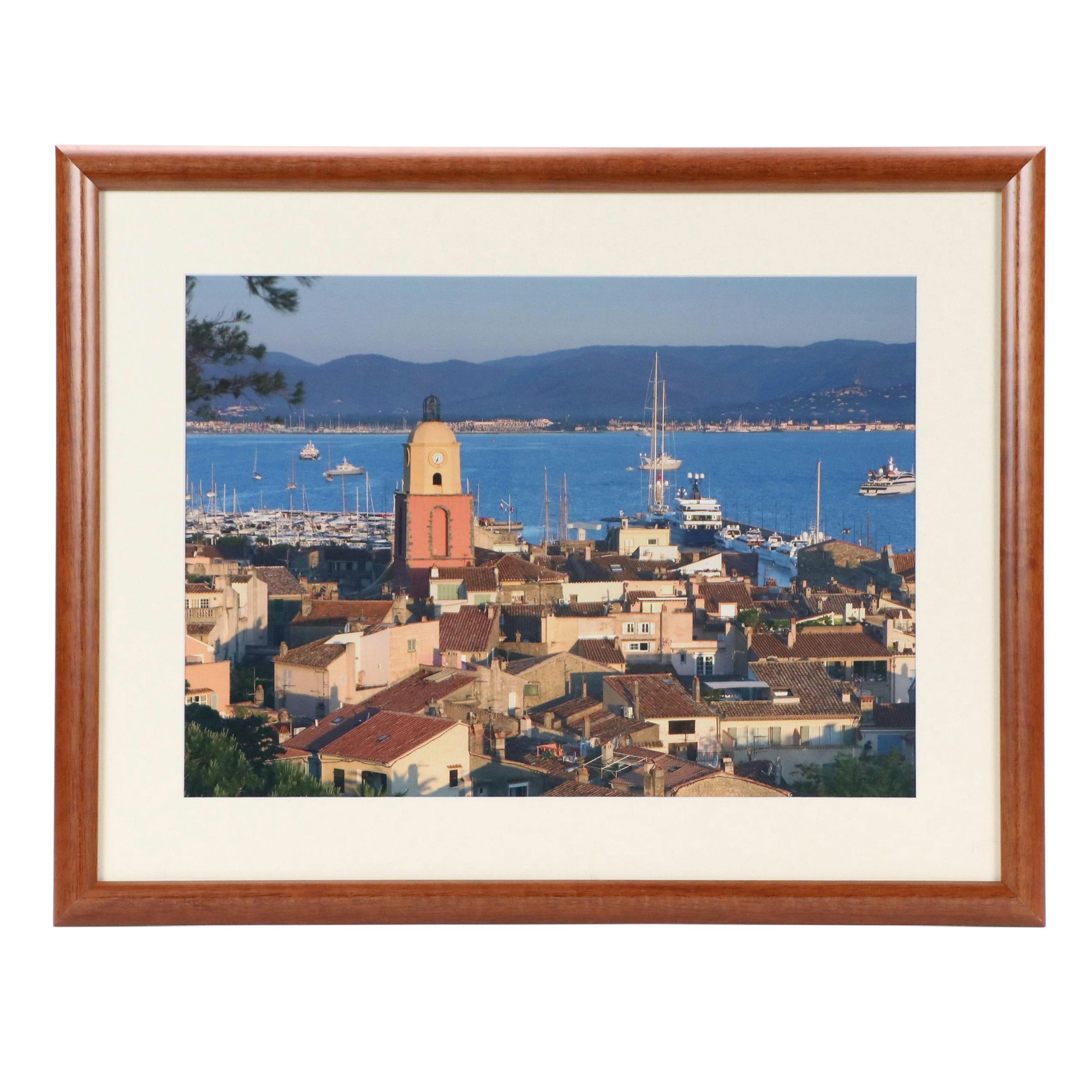 Digital Chromogenic Print of Saint-Tropez Skyline, Late 20th Century