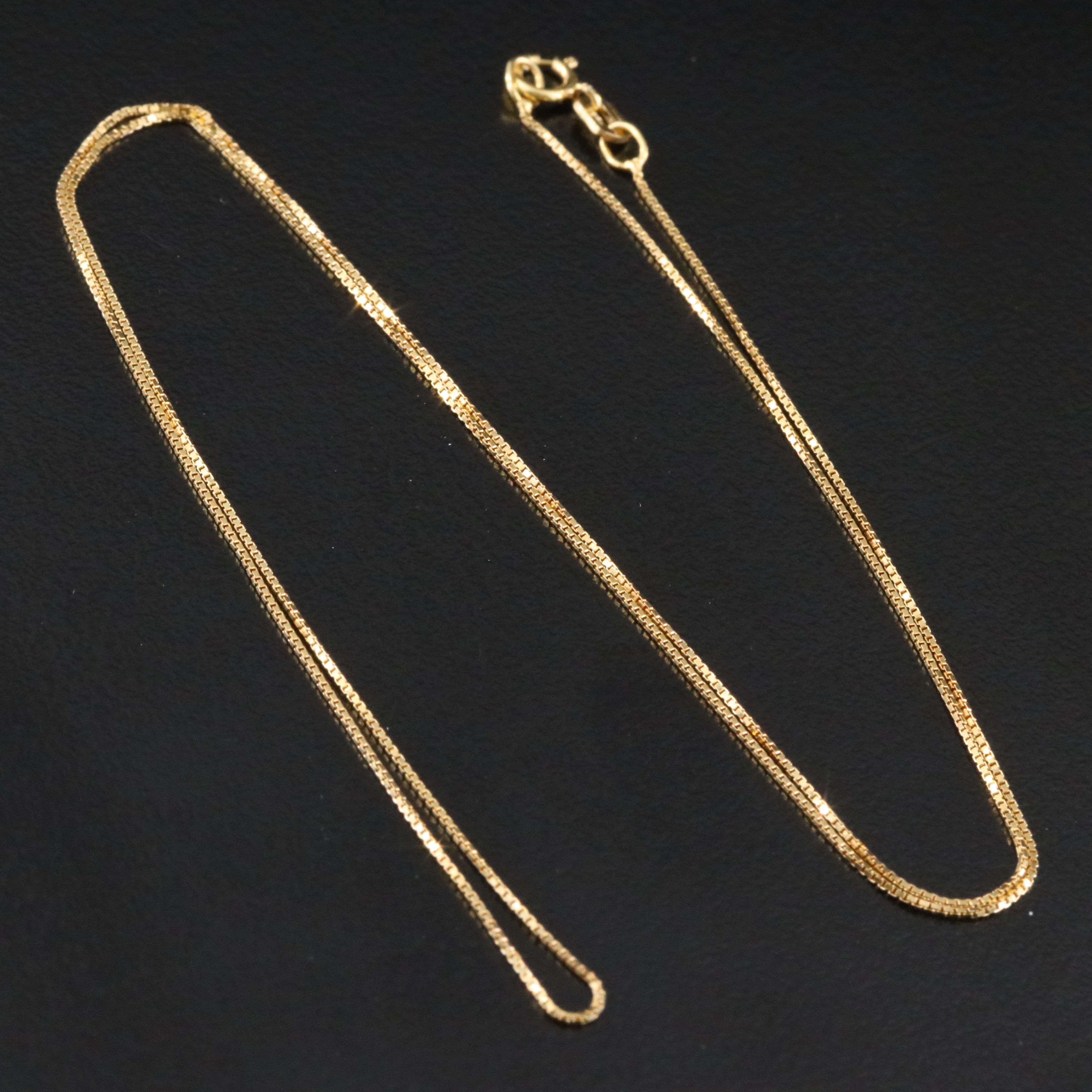 14K Box Chain Necklace