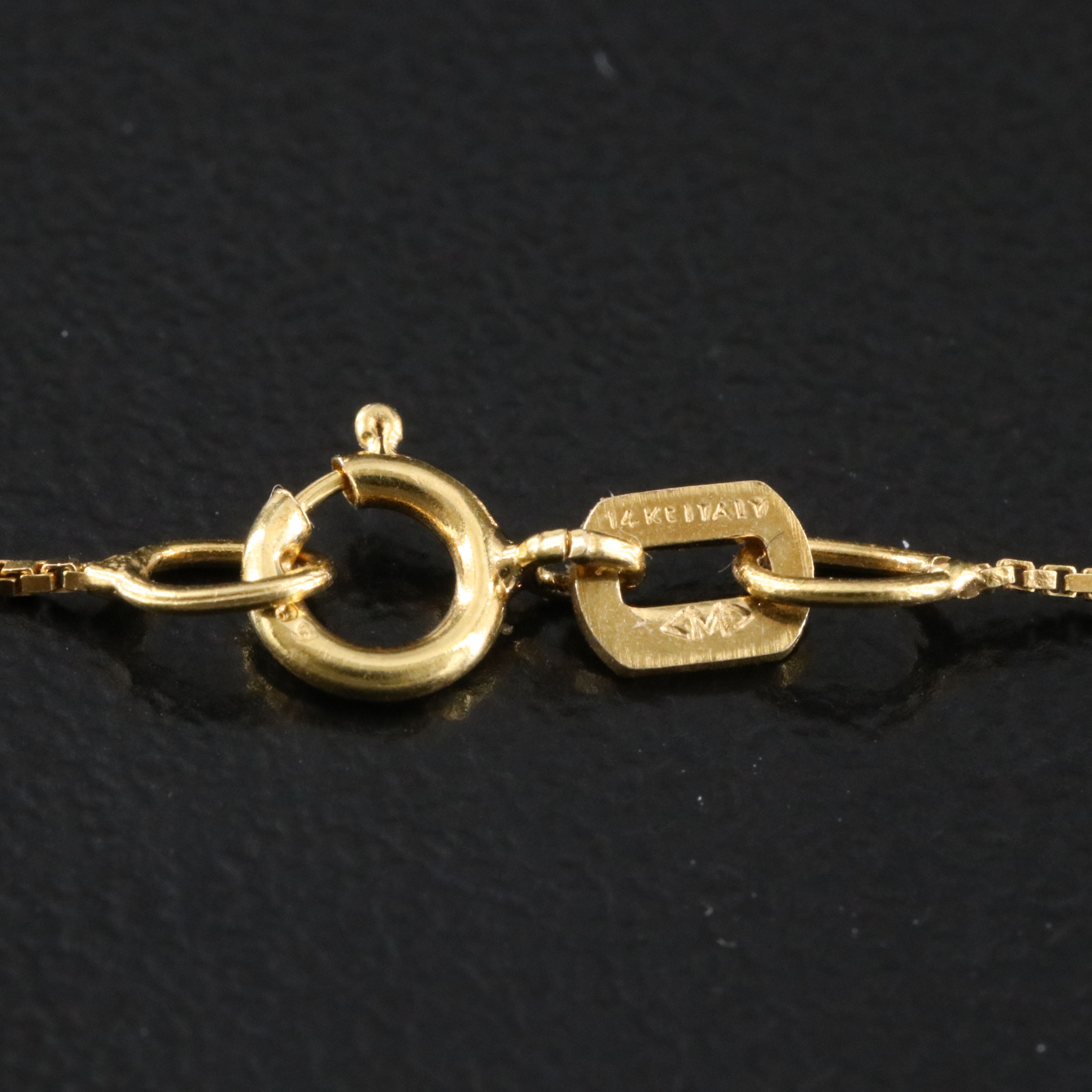 14K Box Chain Necklace