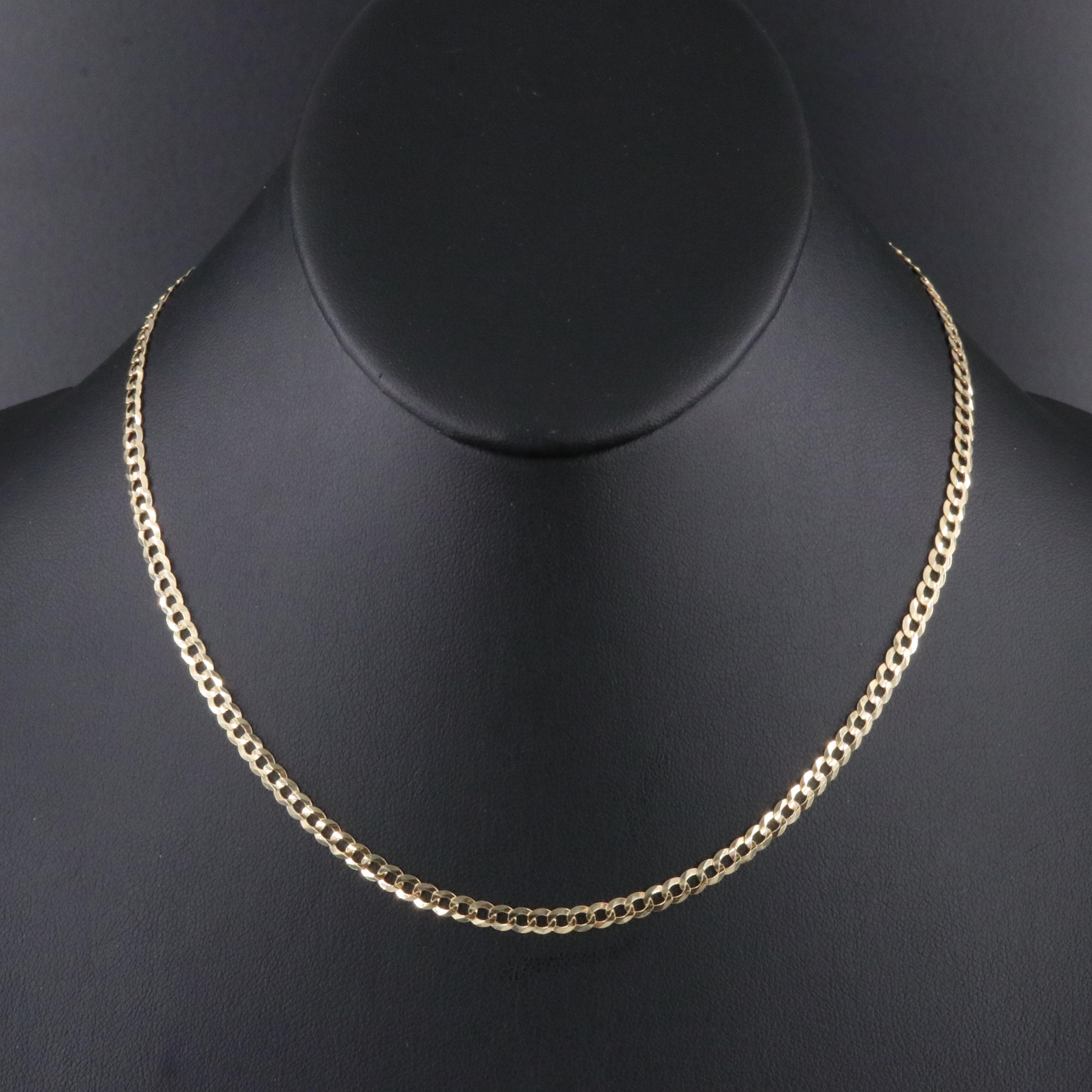 14K Curb Chain Necklace