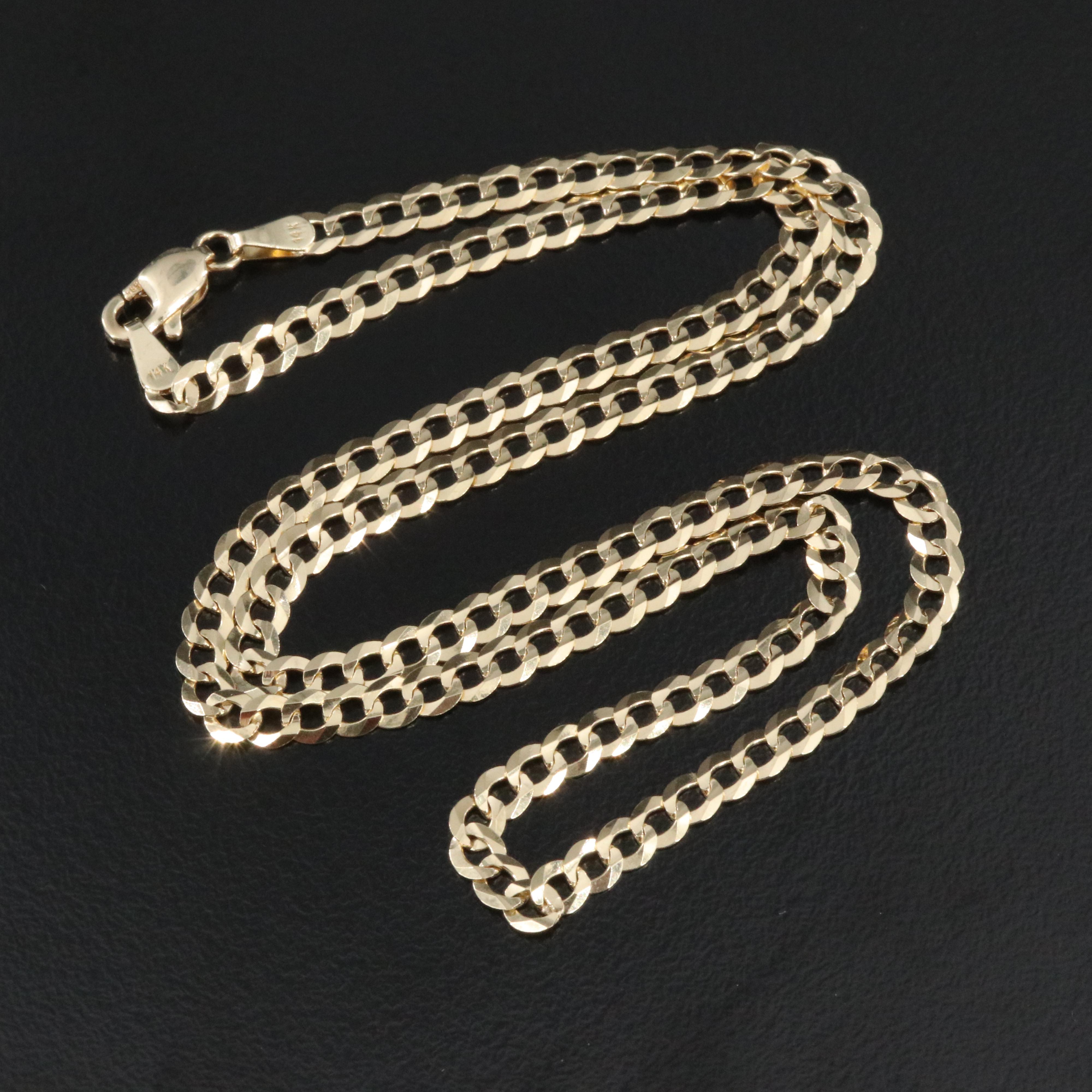 14K Curb Chain Necklace
