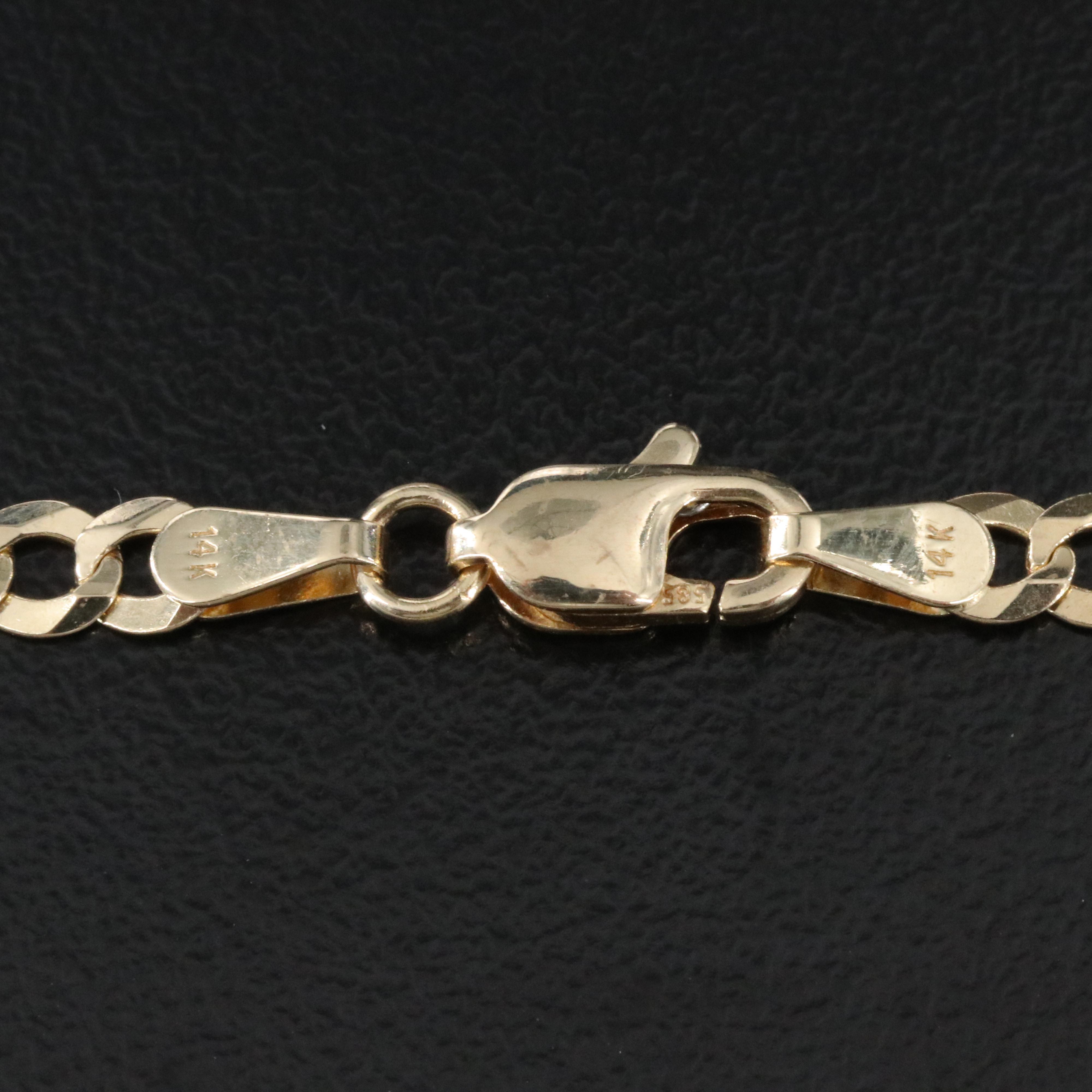 14K Curb Chain Necklace
