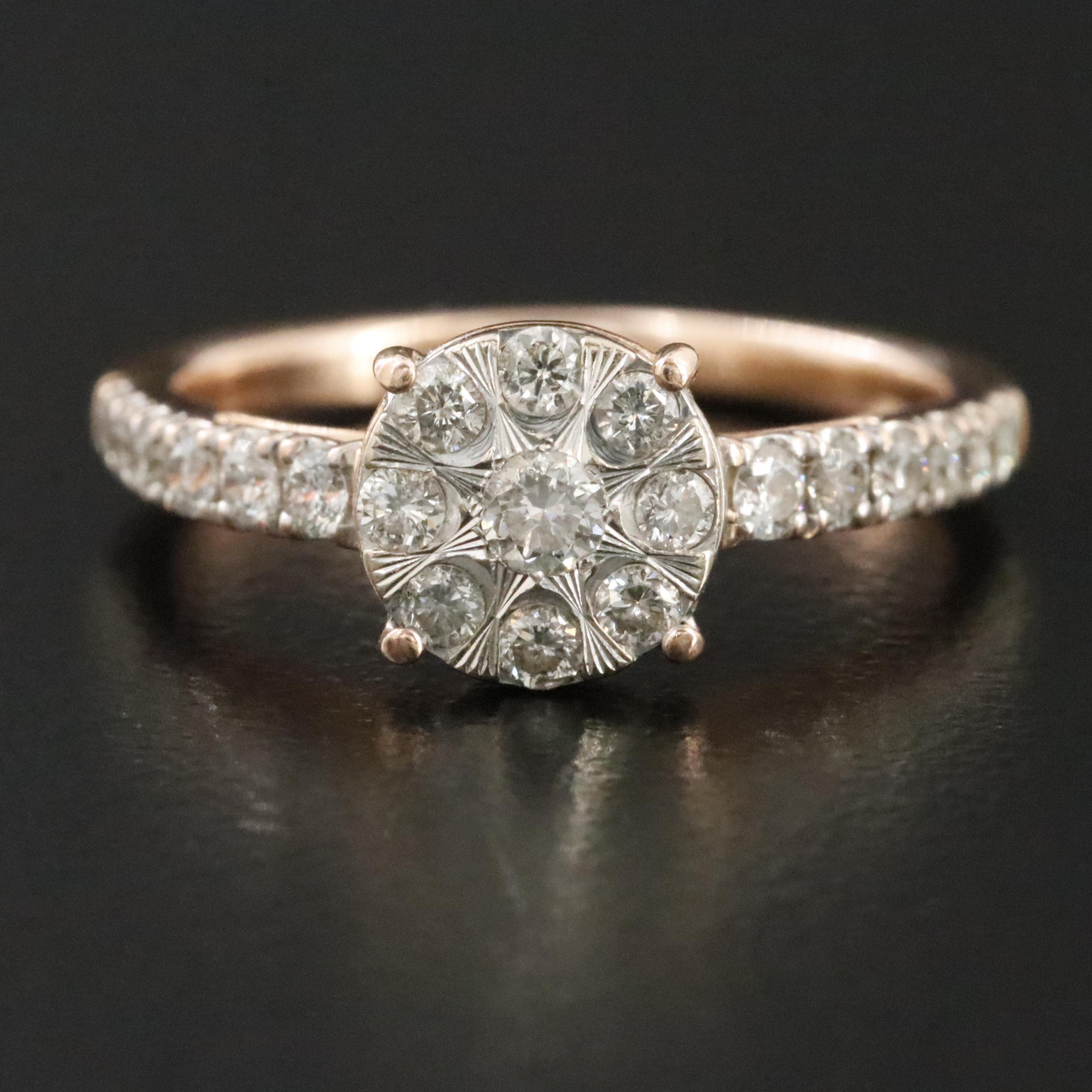 14K 0.50 CTW Diamond Ring