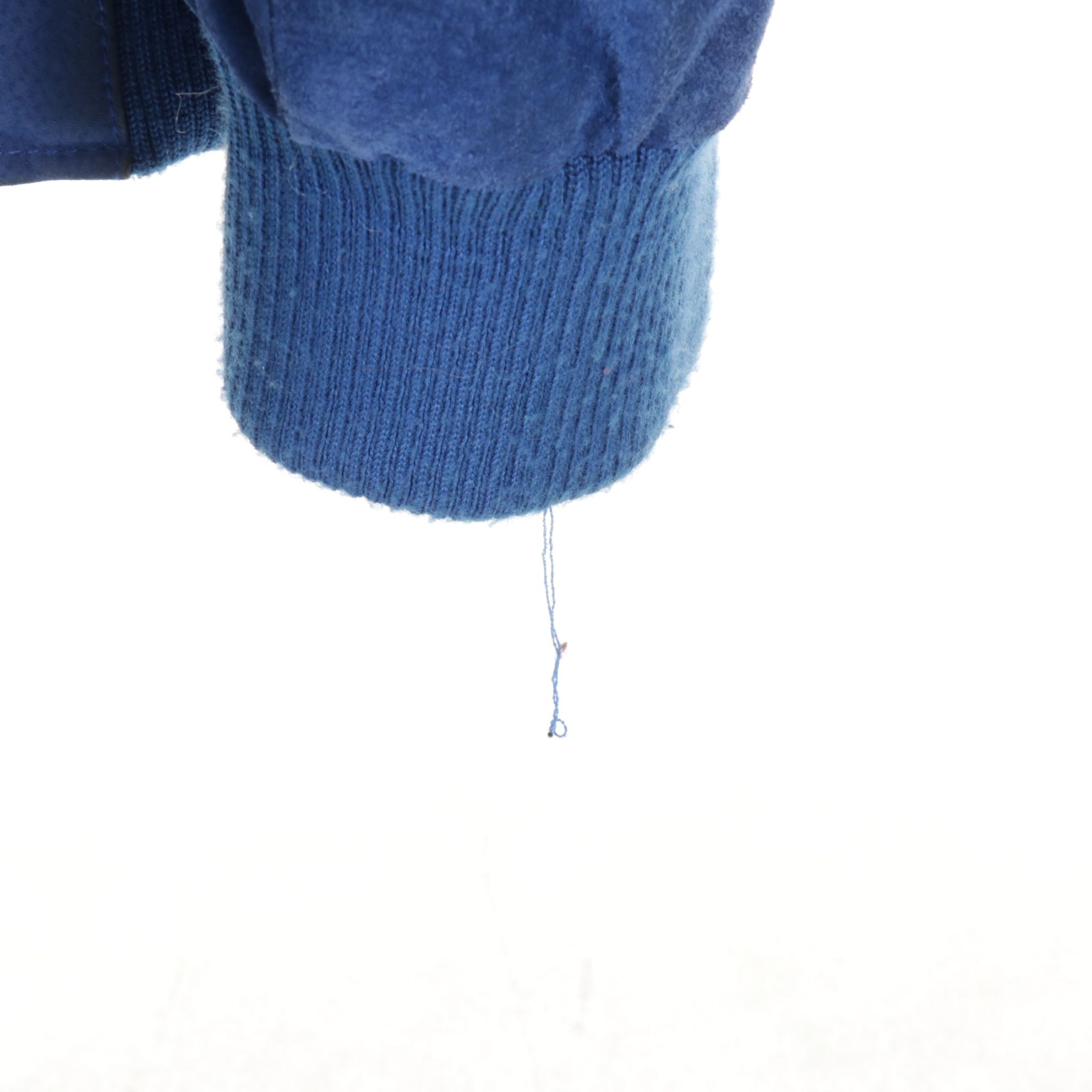 1980s Fox Run Blue and Teal Suede Bomber Jackets