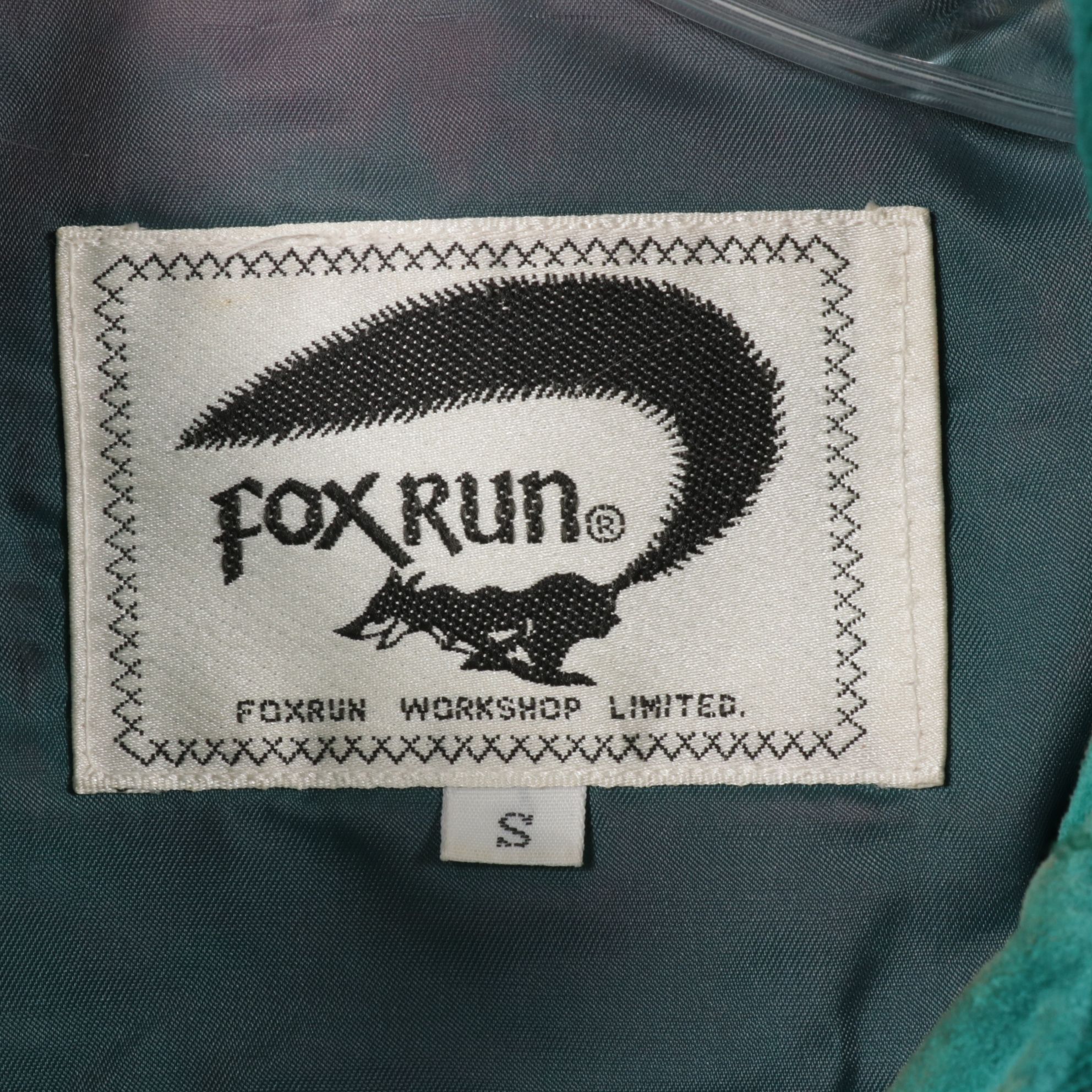 1980s Fox Run Blue and Teal Suede Bomber Jackets