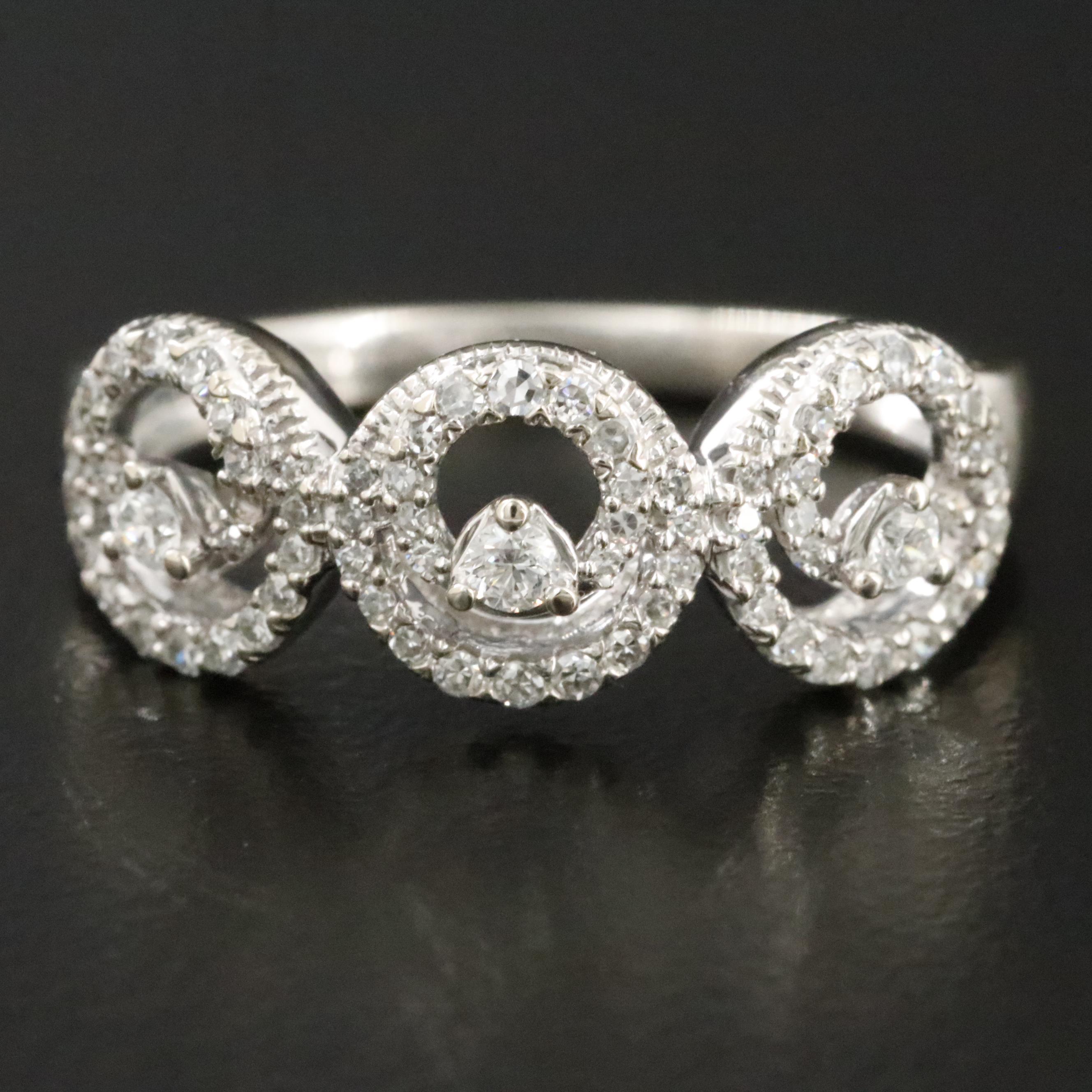 10K 0.44 CTW Diamond Ring