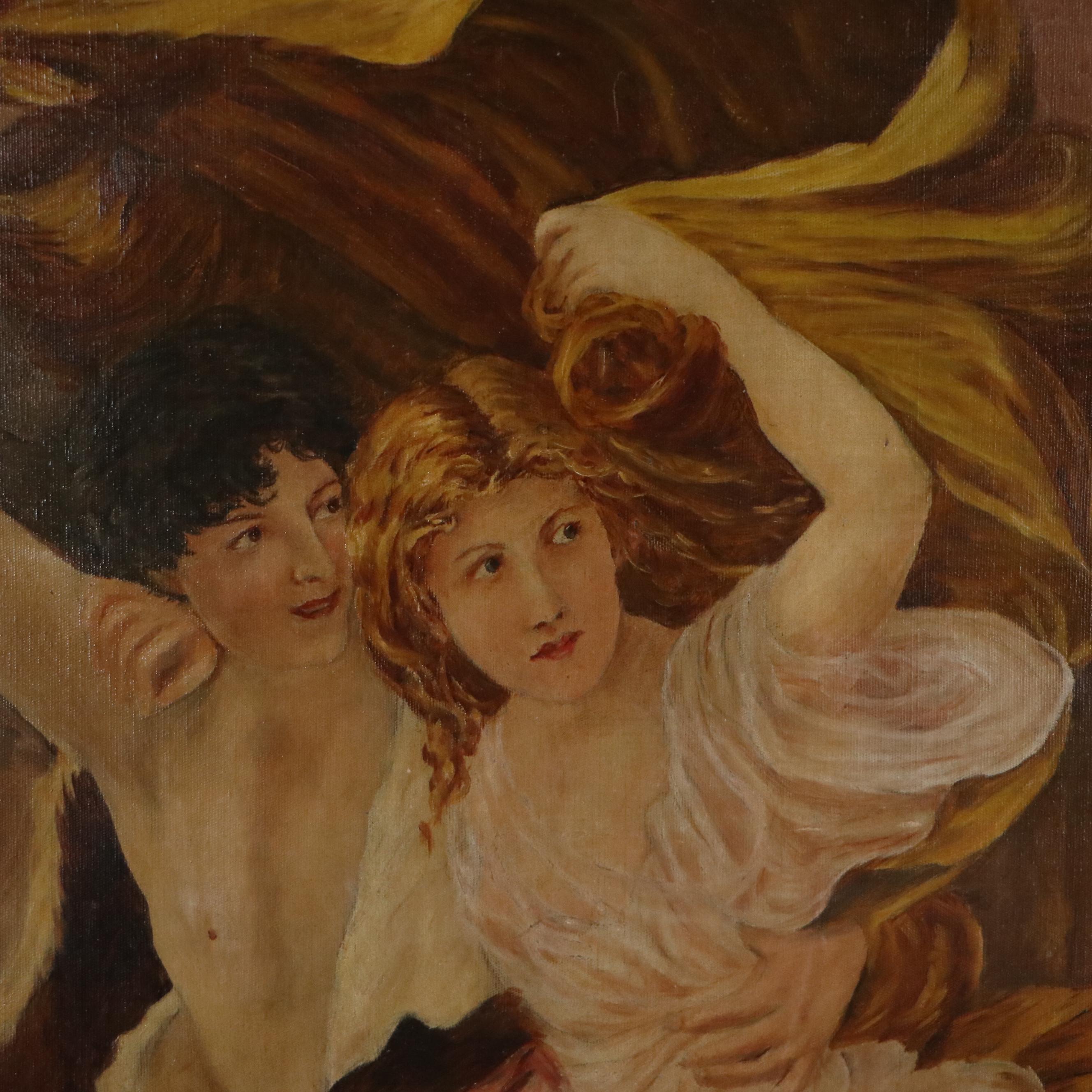 Copy Oil Painting After Pierre-Auguste Cot "The Storm"