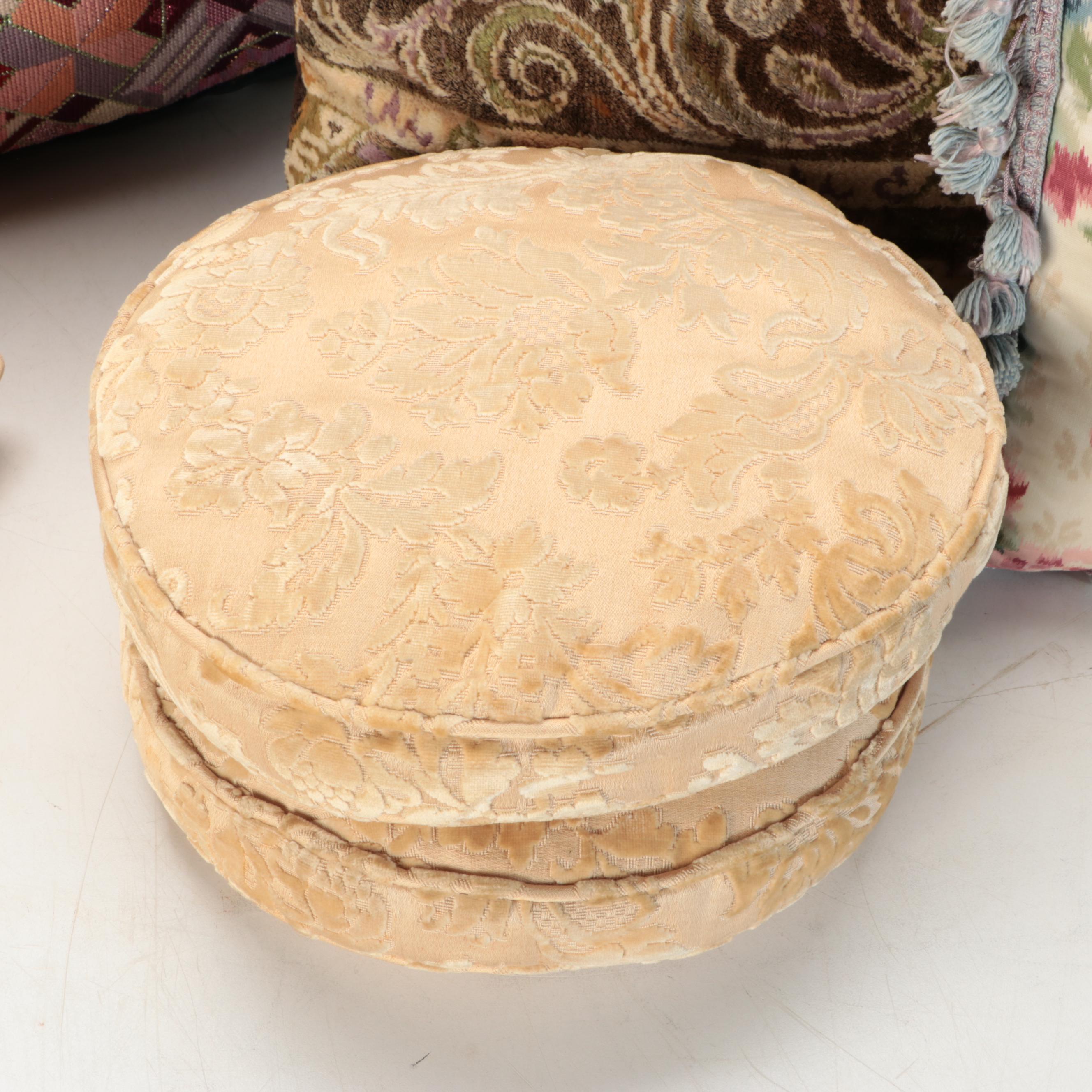 Cowrie Shell Pillow Cases with Assorted Accent Pillows