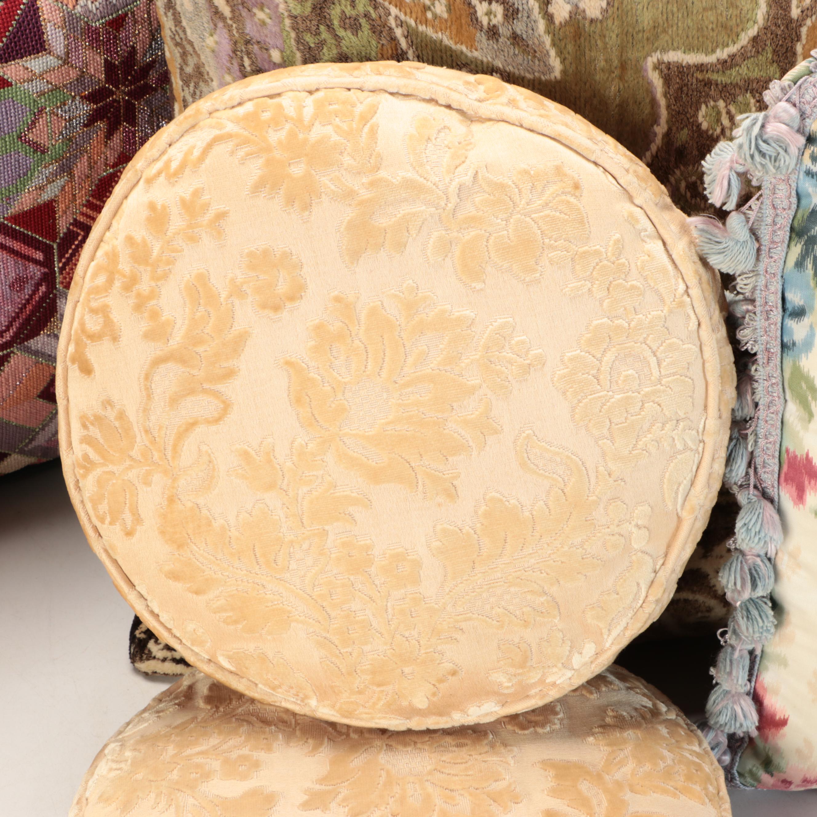 Cowrie Shell Pillow Cases with Assorted Accent Pillows