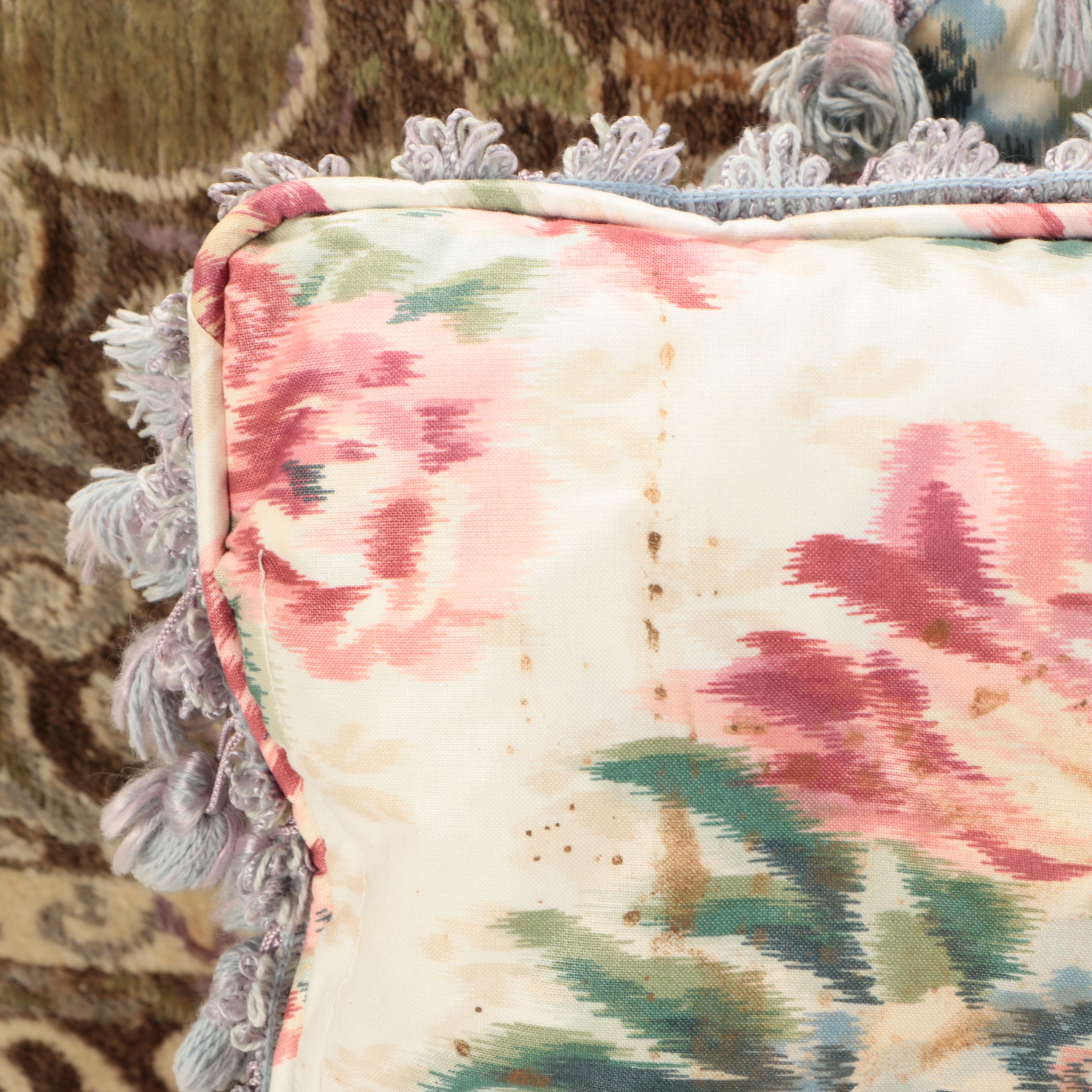 Cowrie Shell Pillow Cases with Assorted Accent Pillows