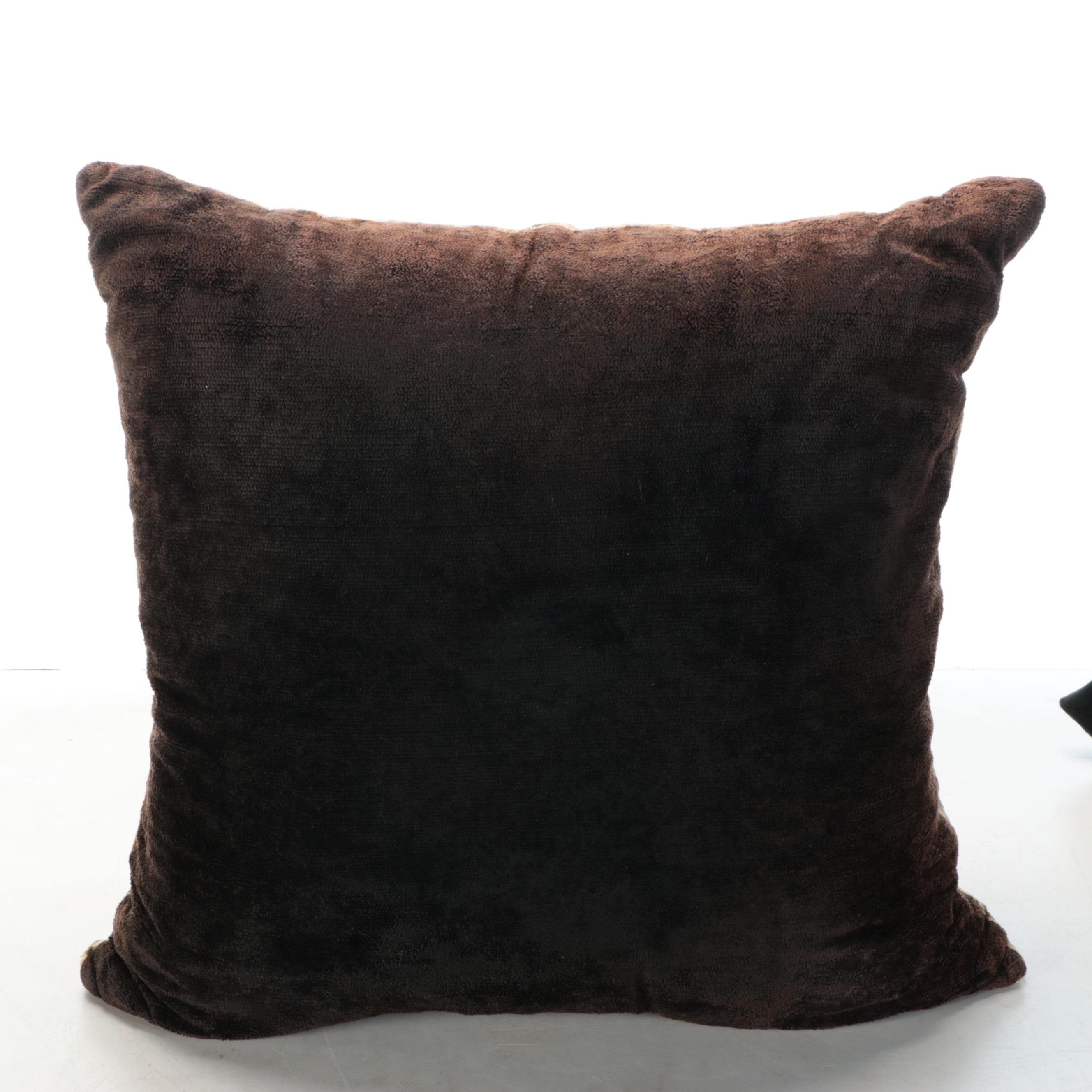 Cowrie Shell Pillow Cases with Assorted Accent Pillows