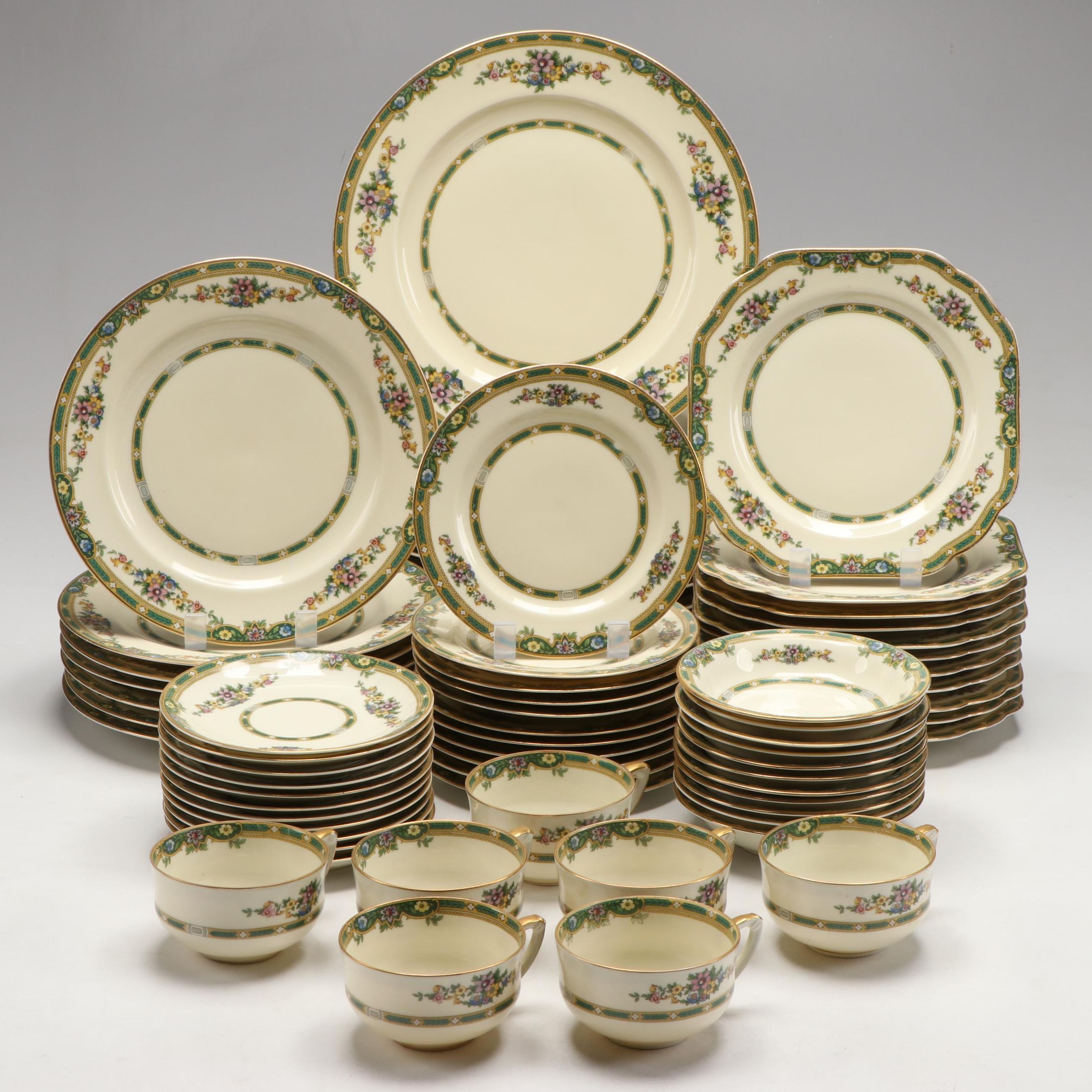 Pirkenhammer Floral Porcelain Dinnerware