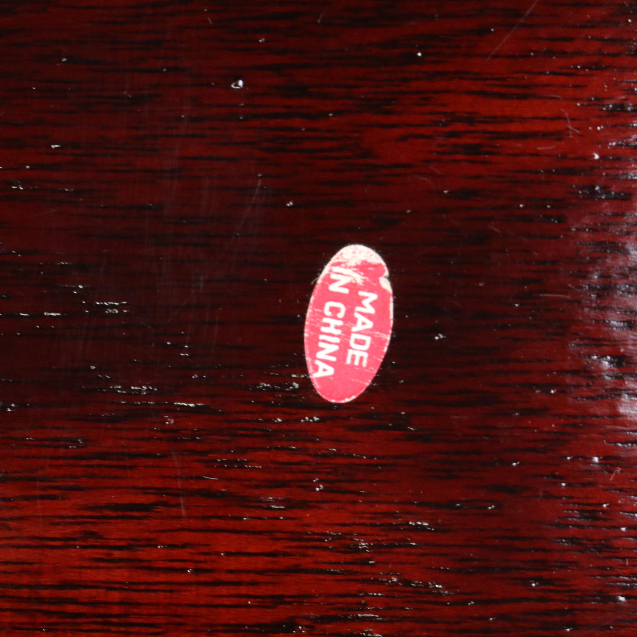 Florentine Toleware Tray with Hand-Painted Lacquerware and Wooden Serving Trays