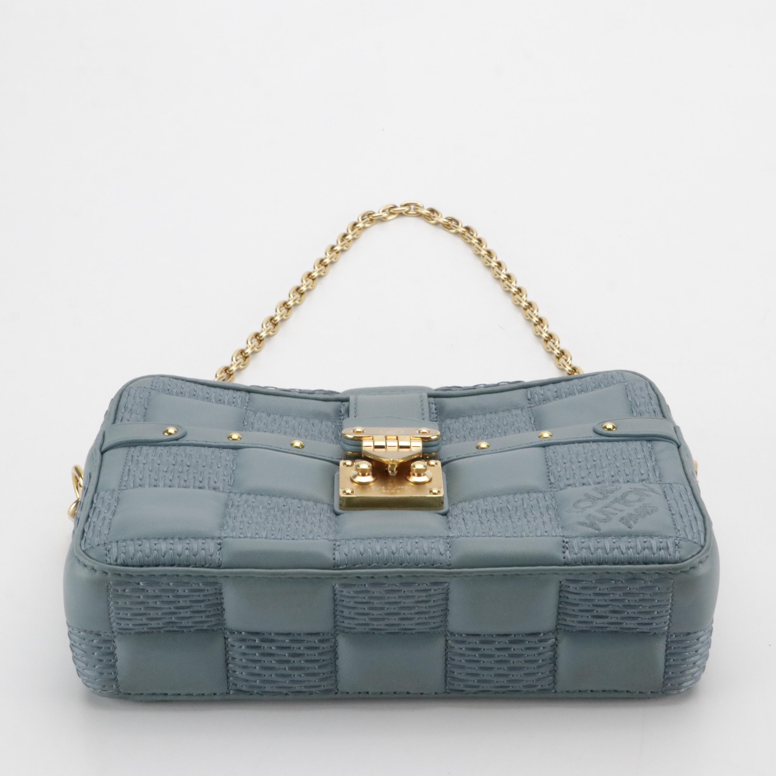 Louis Vuitton Glacier Quilted Damier Lambskin Troca PM Two-Way Shoulder Bag