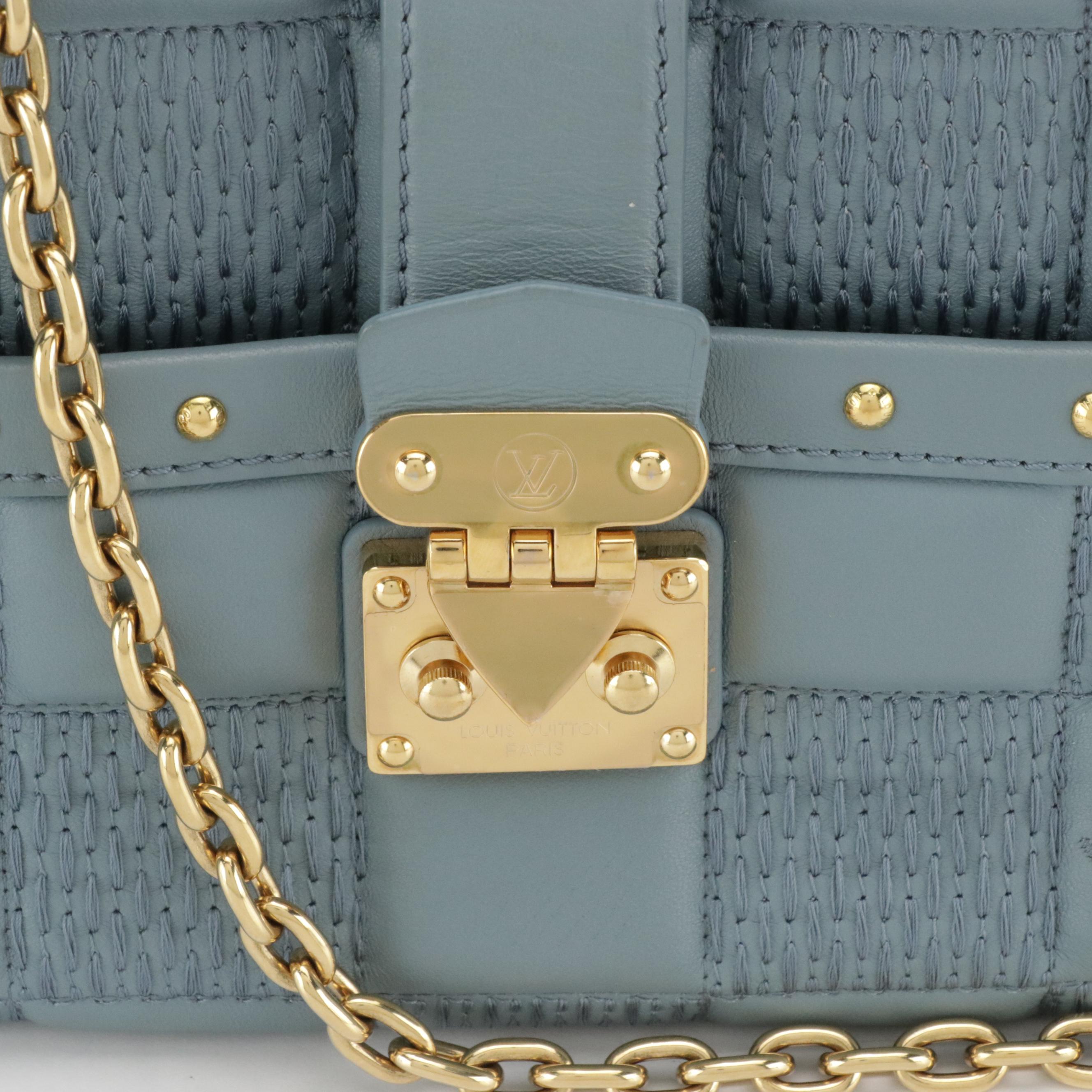 Louis Vuitton Glacier Quilted Damier Lambskin Troca PM Two-Way Shoulder Bag