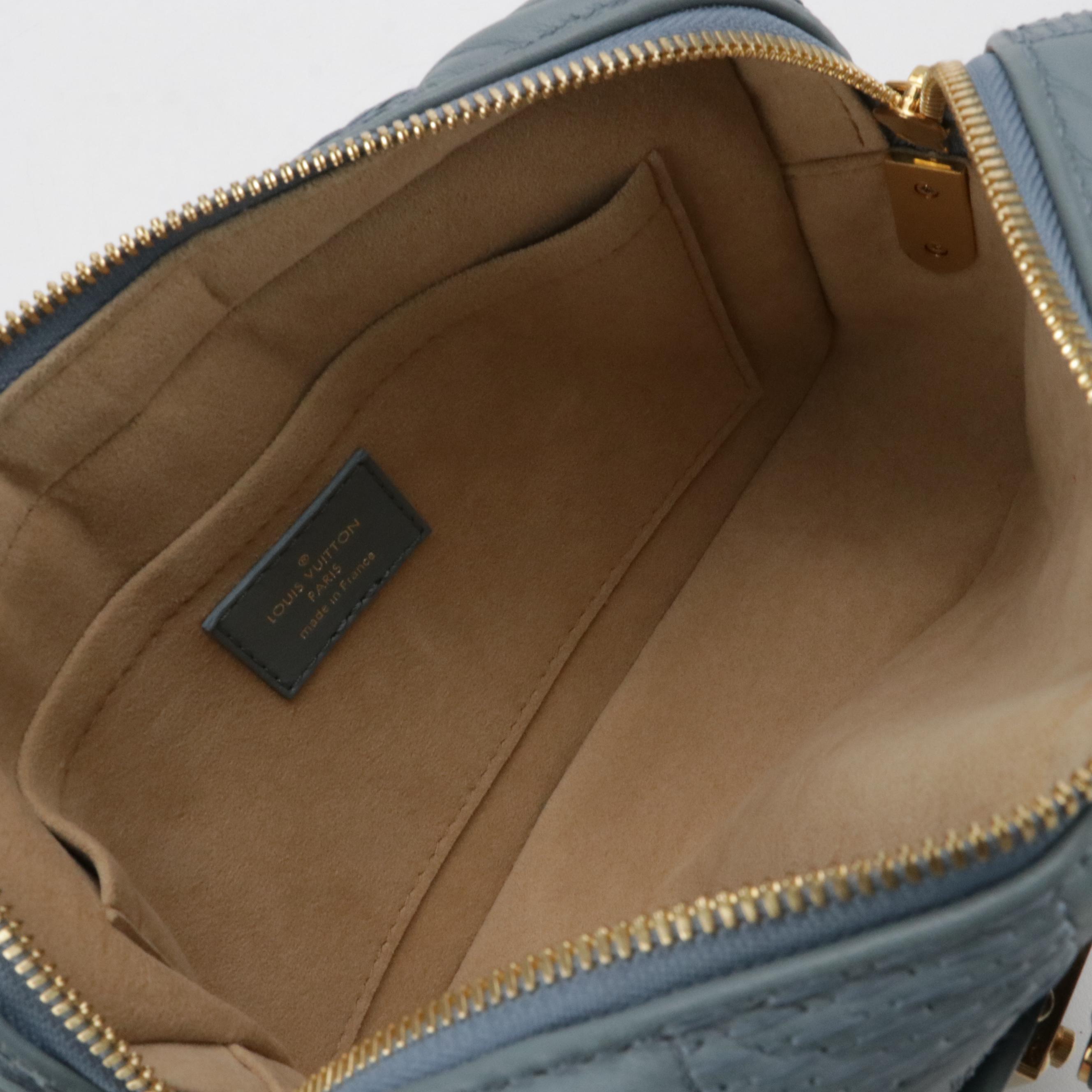 Louis Vuitton Glacier Quilted Damier Lambskin Troca PM Two-Way Shoulder Bag