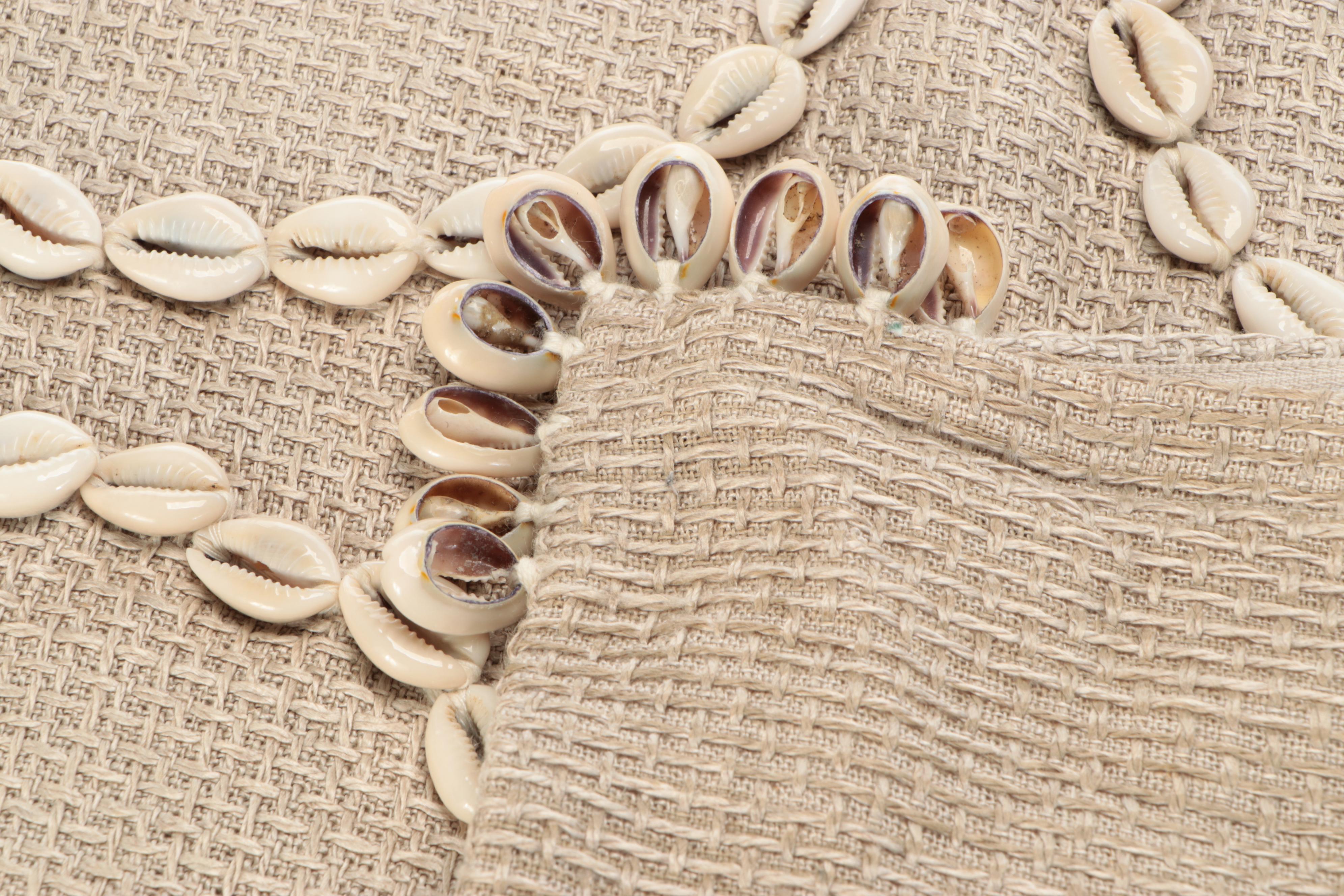 Cowrie Shell Pillow Cases with Assorted Accent Pillows