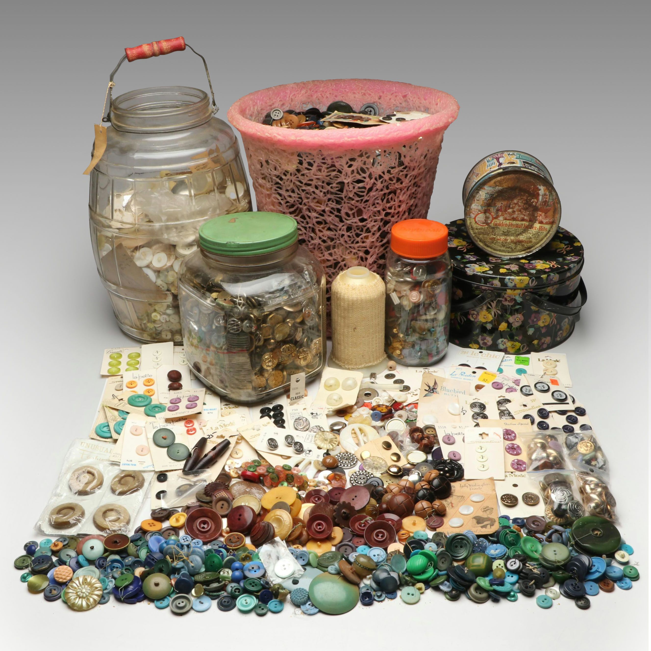 Metal, Plastic and Other Vintage Buttons