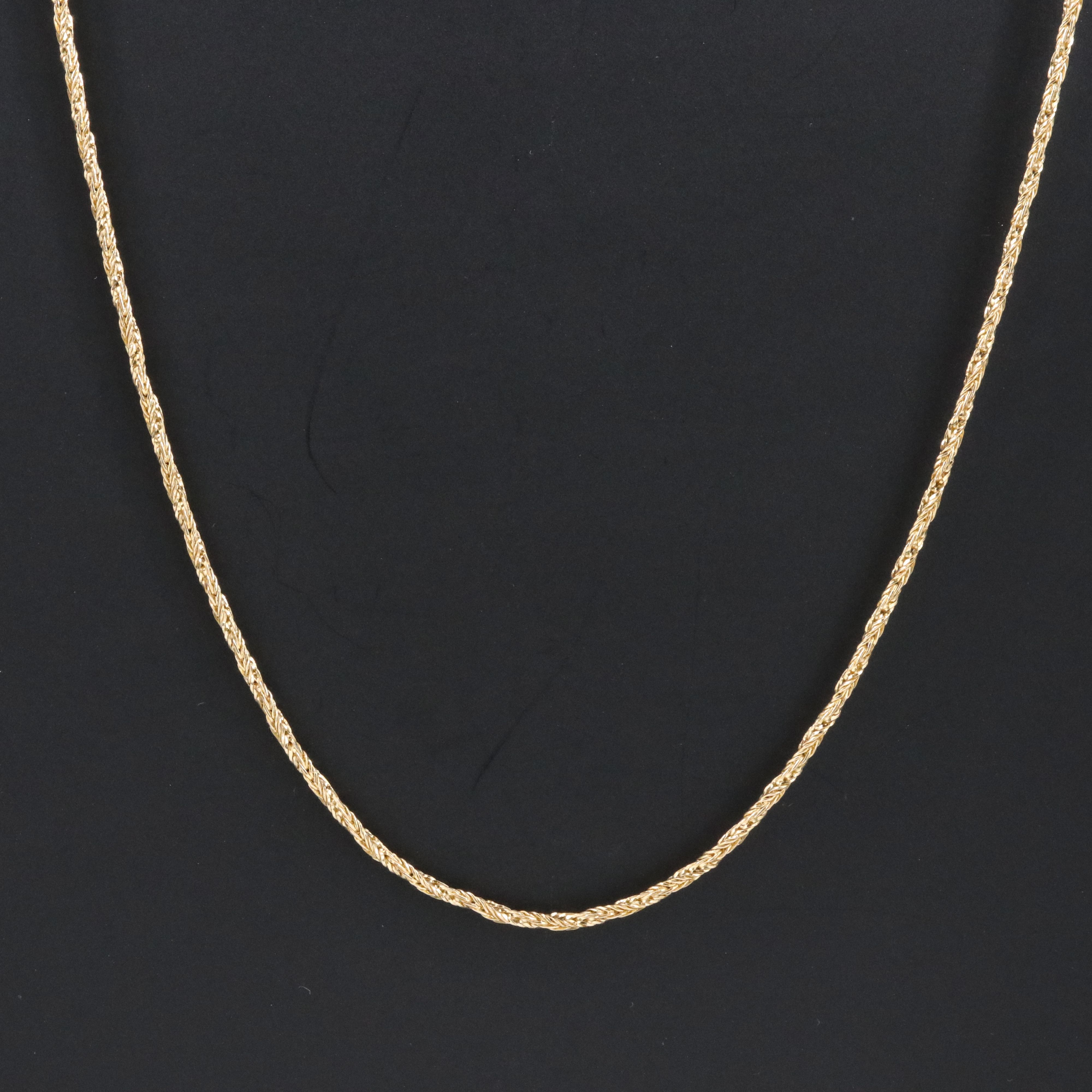 14K Foxtail Chain Necklace