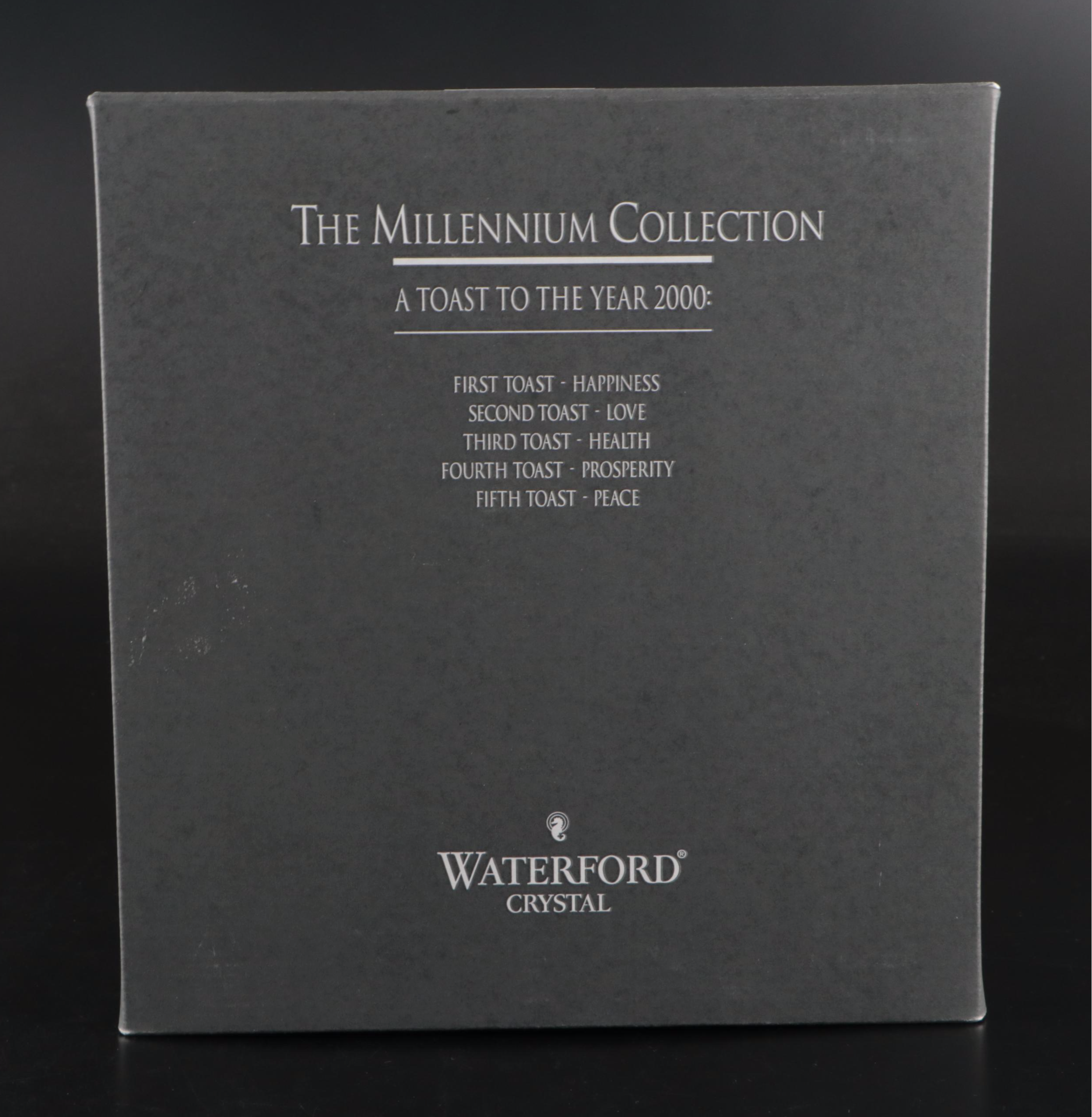 Waterford Crystal Millennium Series Fluted Champagne Glasses