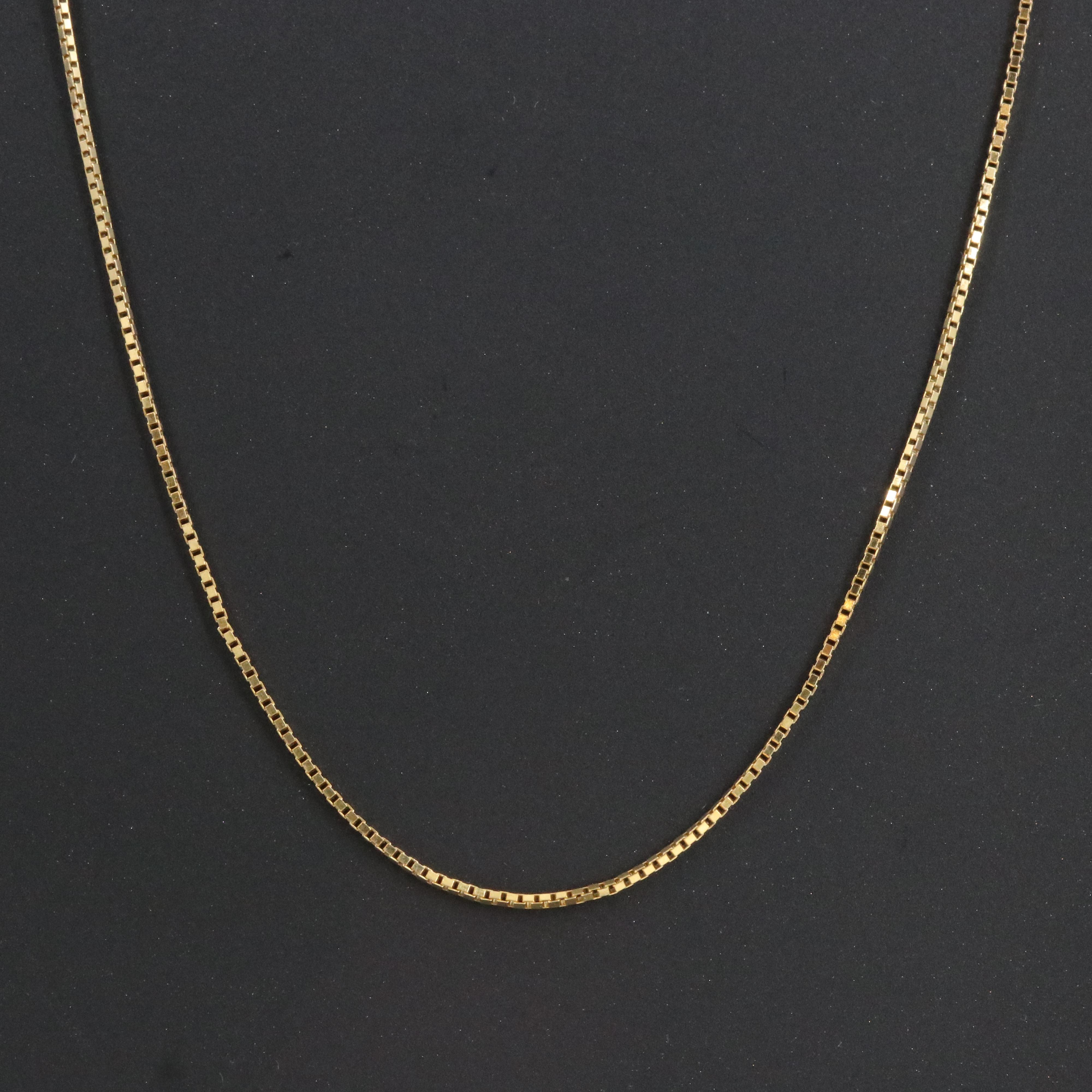 14K Box Chain Necklace Necklace