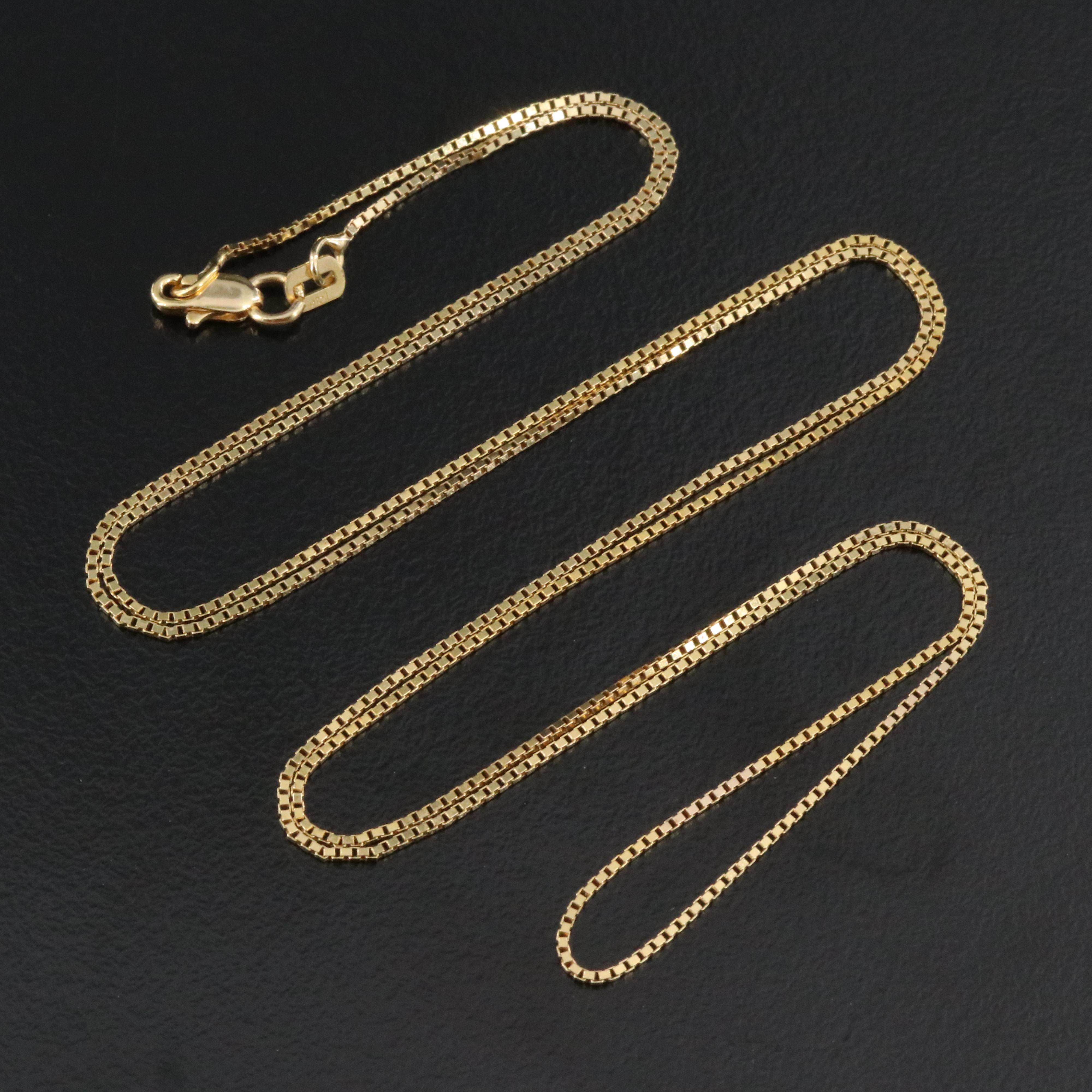 14K Box Chain Necklace Necklace