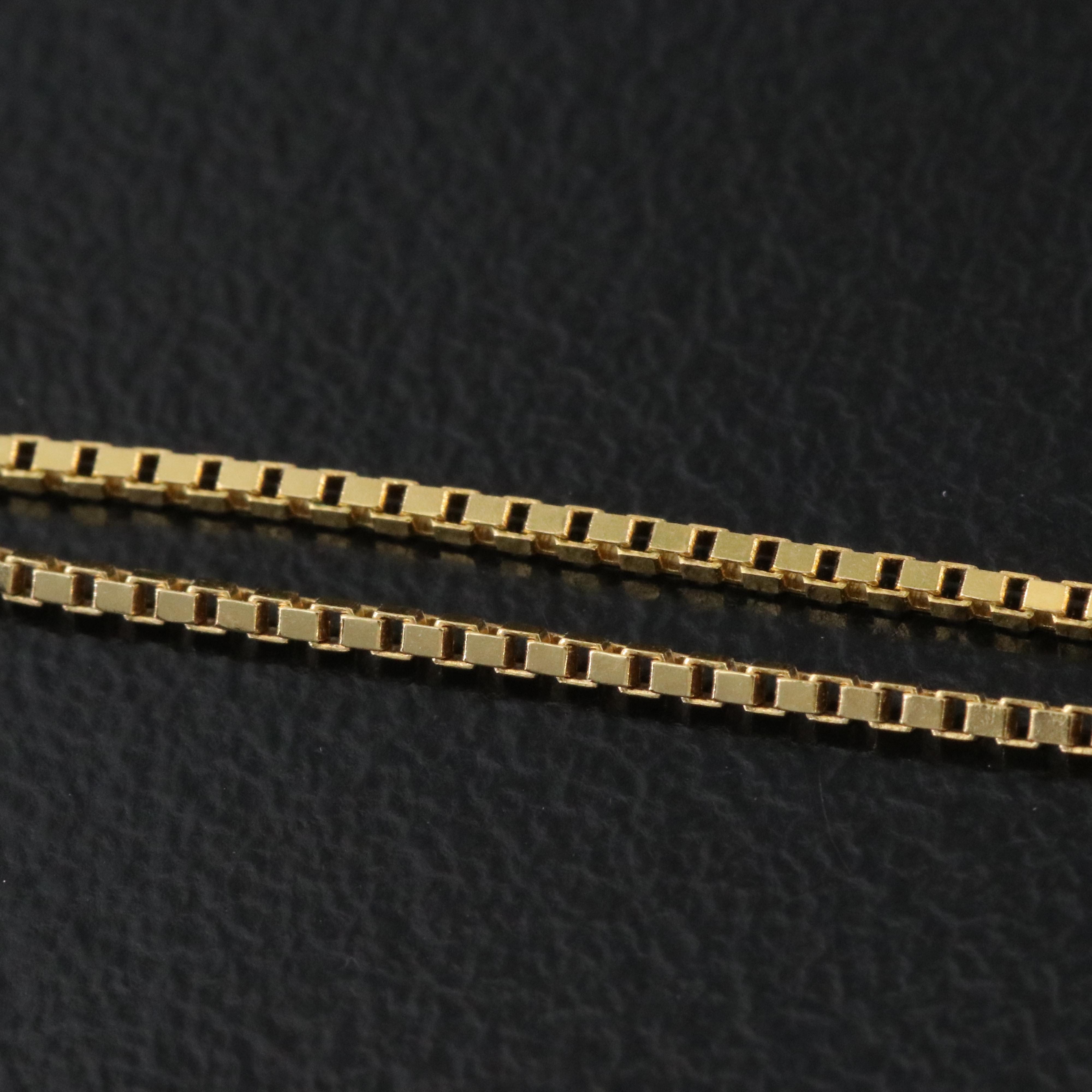 14K Box Chain Necklace Necklace