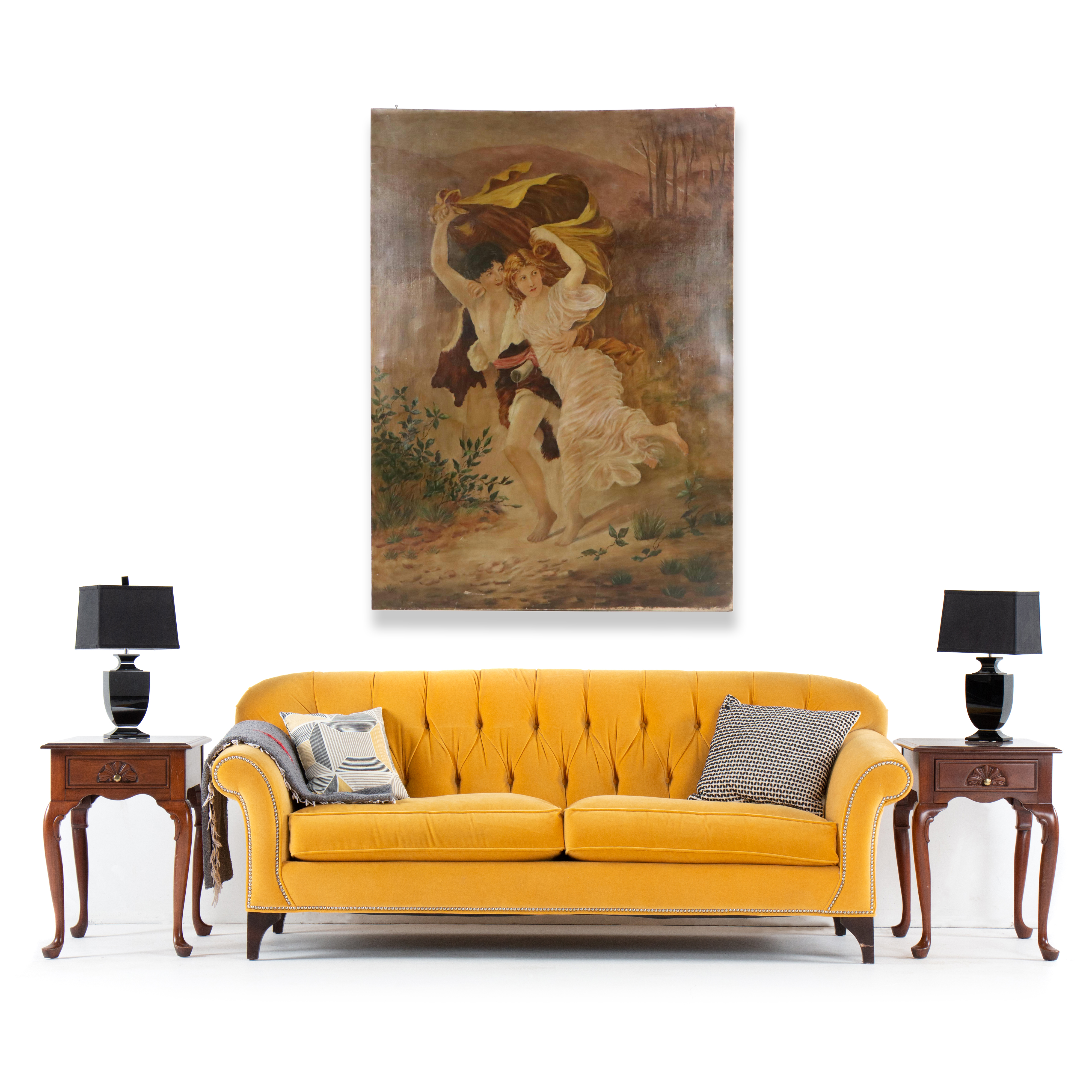 Copy Oil Painting After Pierre-Auguste Cot "The Storm"