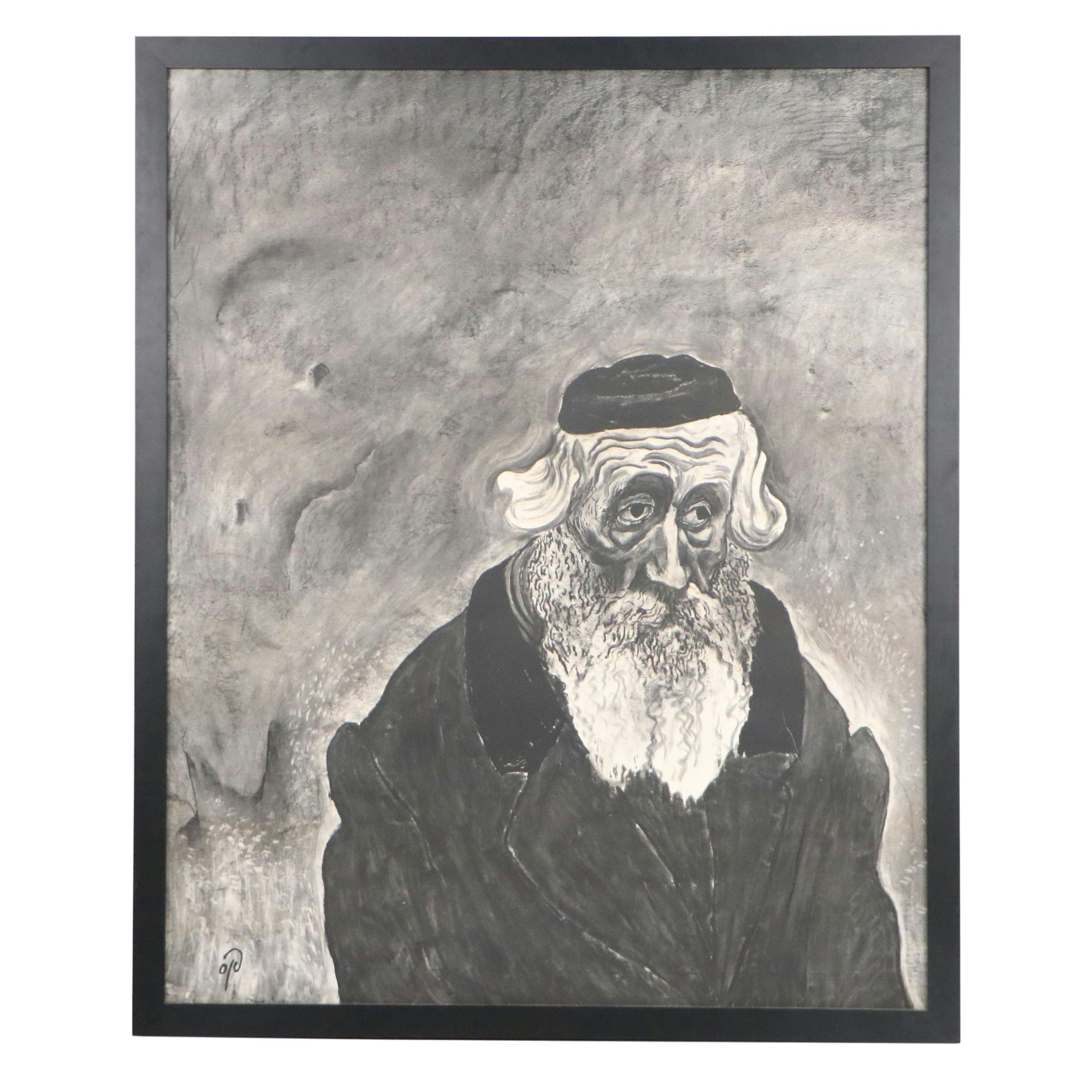 Giclée After Otto Pankok Portrait of Bearded Man, 21st Century