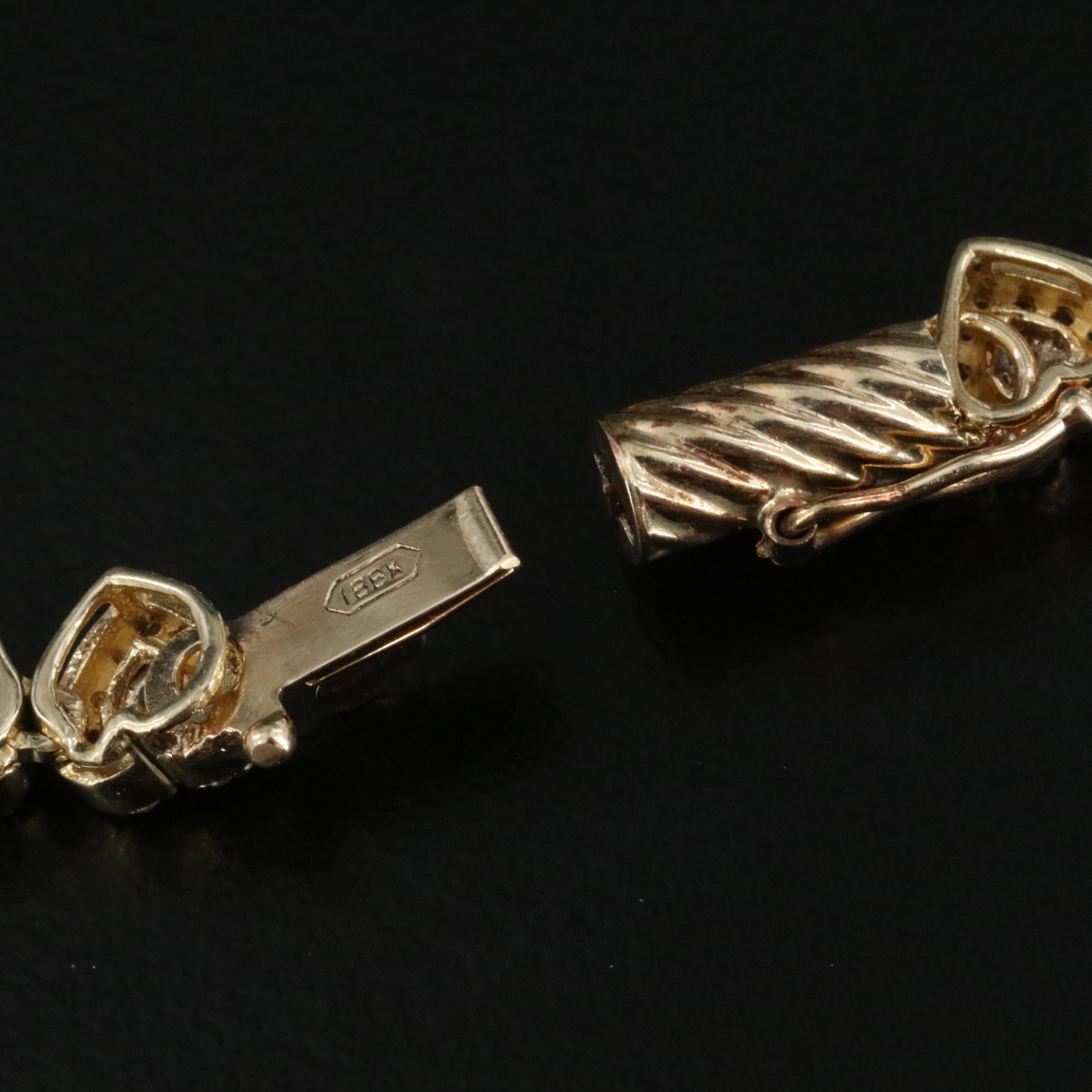 10K 1.00 CTW Diamond Heart Bracelet