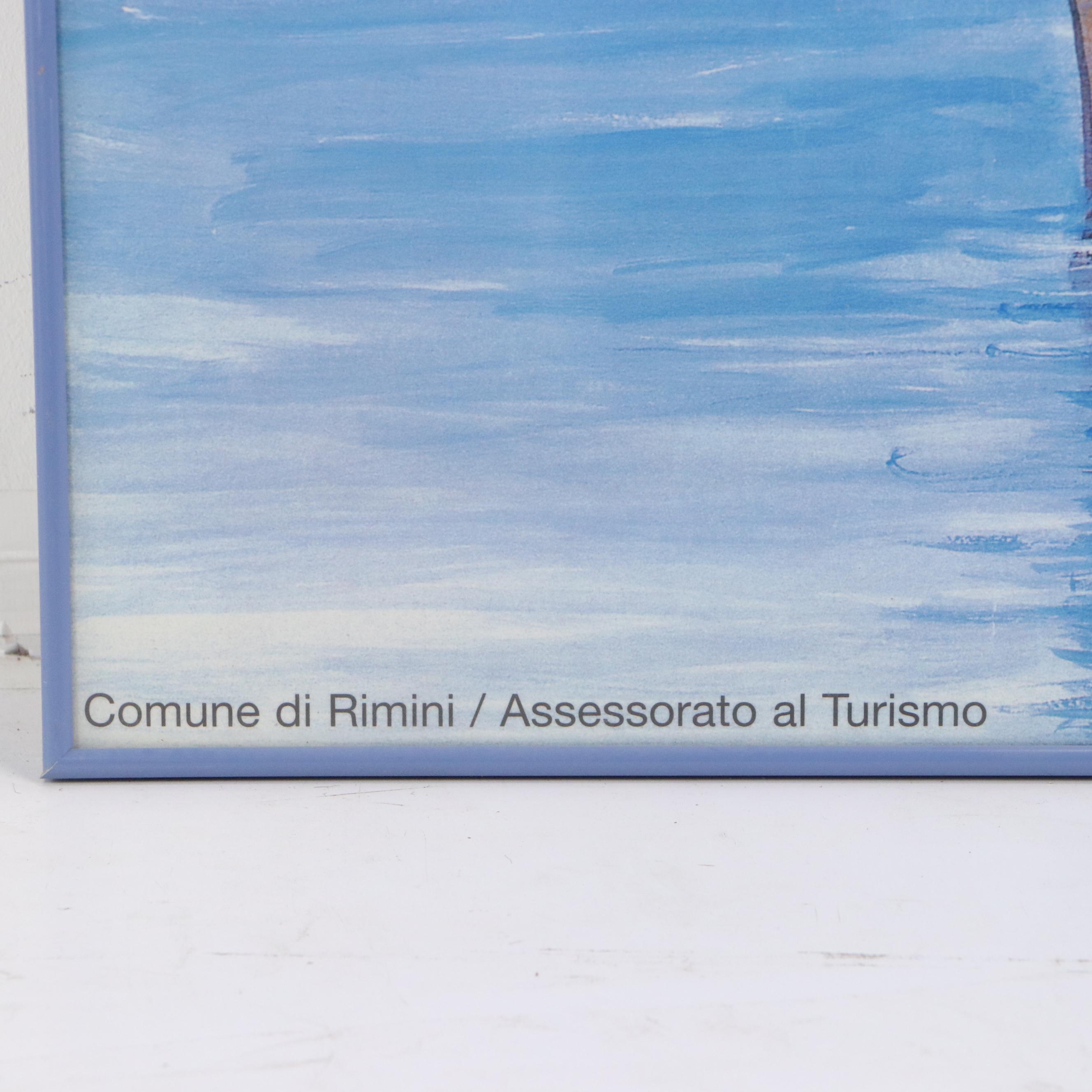 Offset Lithograph After René Gruau "Rimini," 21st Century