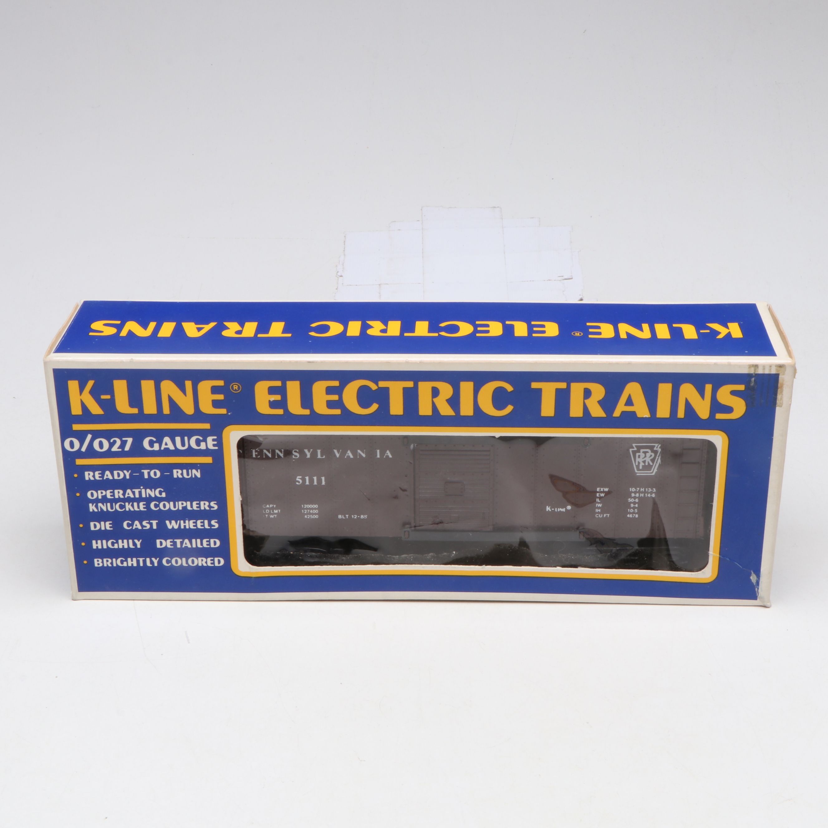 K-Line Tank Car, Automobile Car and More O Scale Train Cars