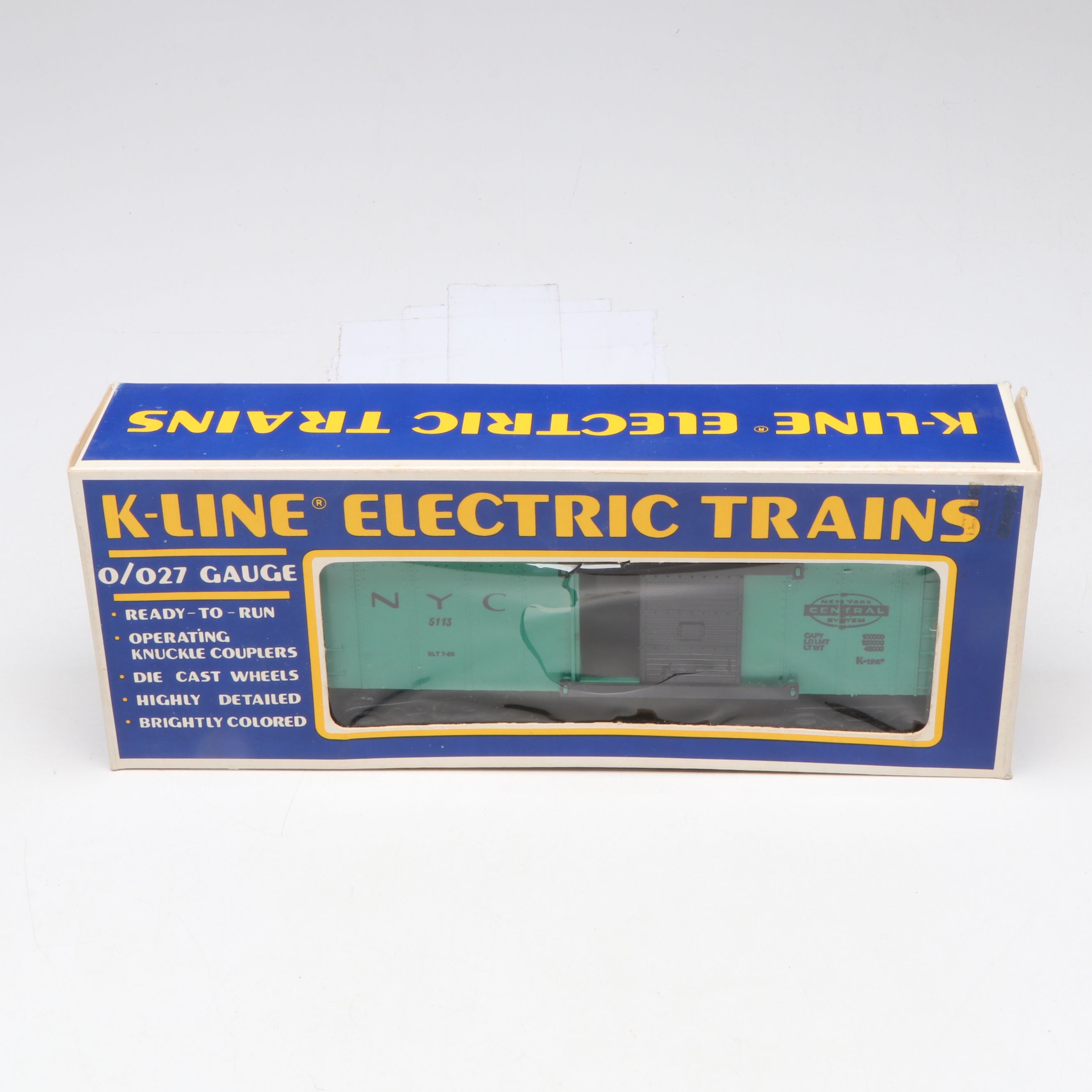 K-Line Tank Car, Automobile Car and More O Scale Train Cars