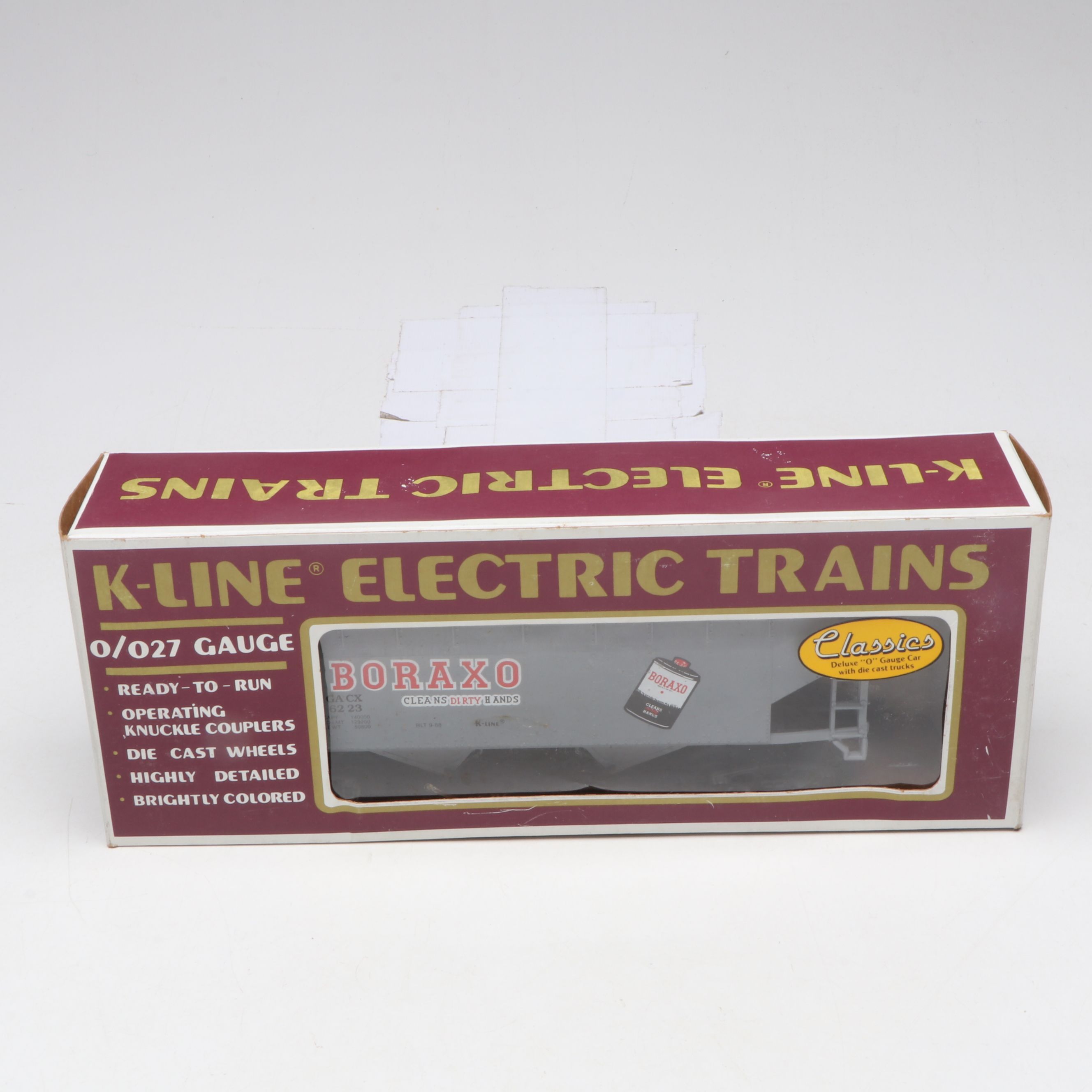 K-Line Tank Car, Automobile Car and More O Scale Train Cars