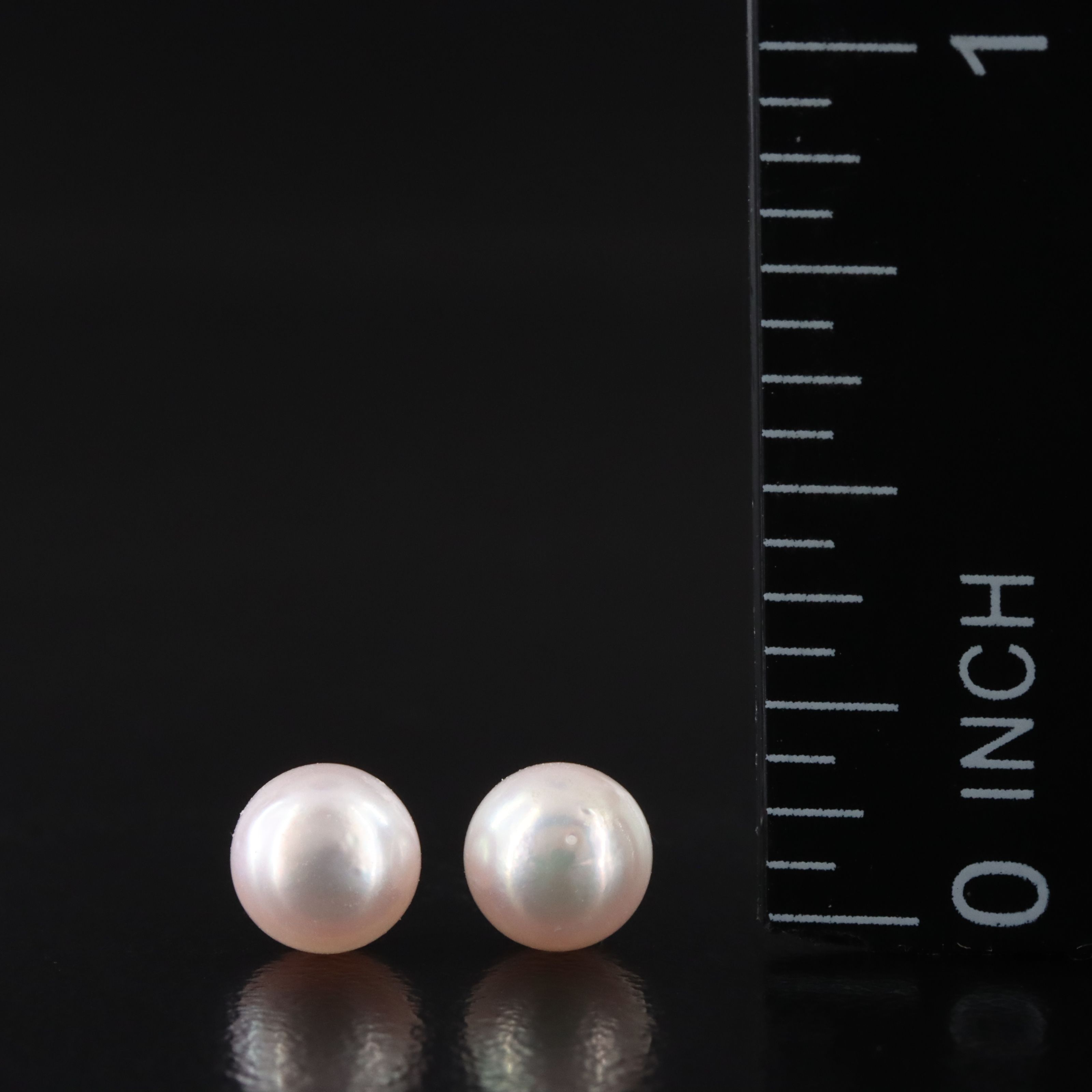 14K Pearl Stud Earrings