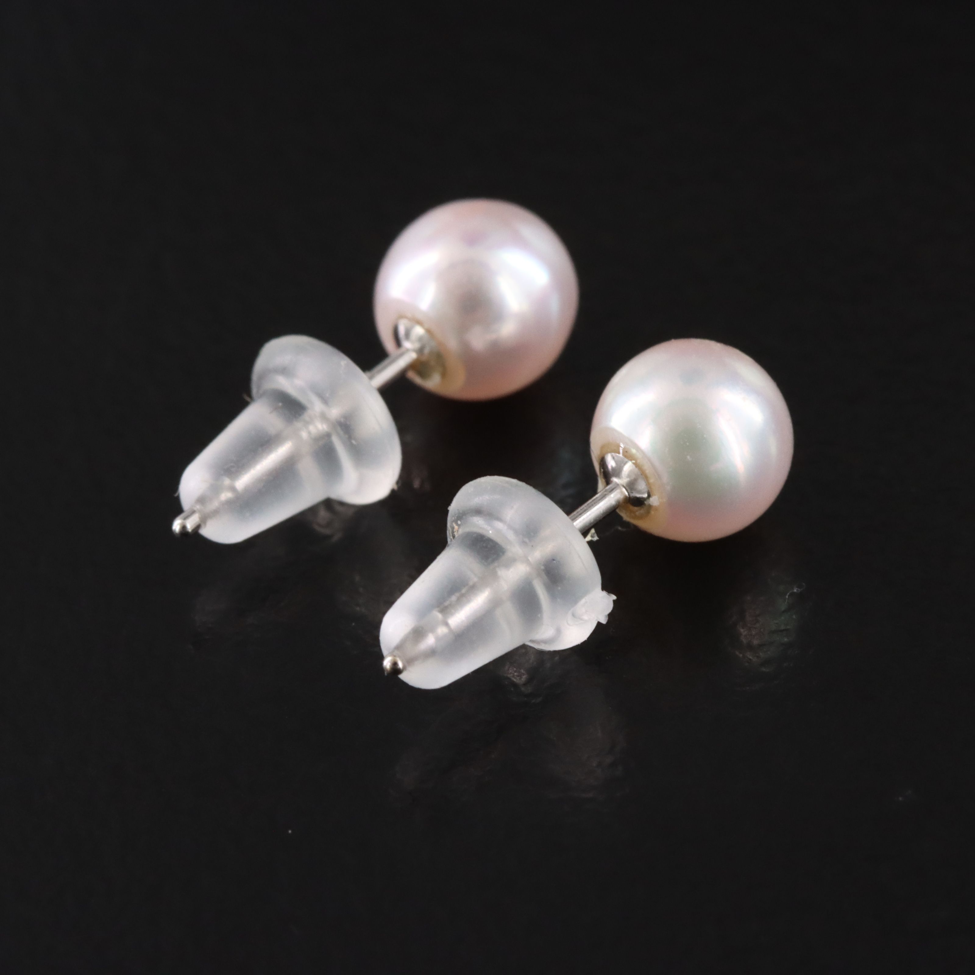 14K Pearl Stud Earrings