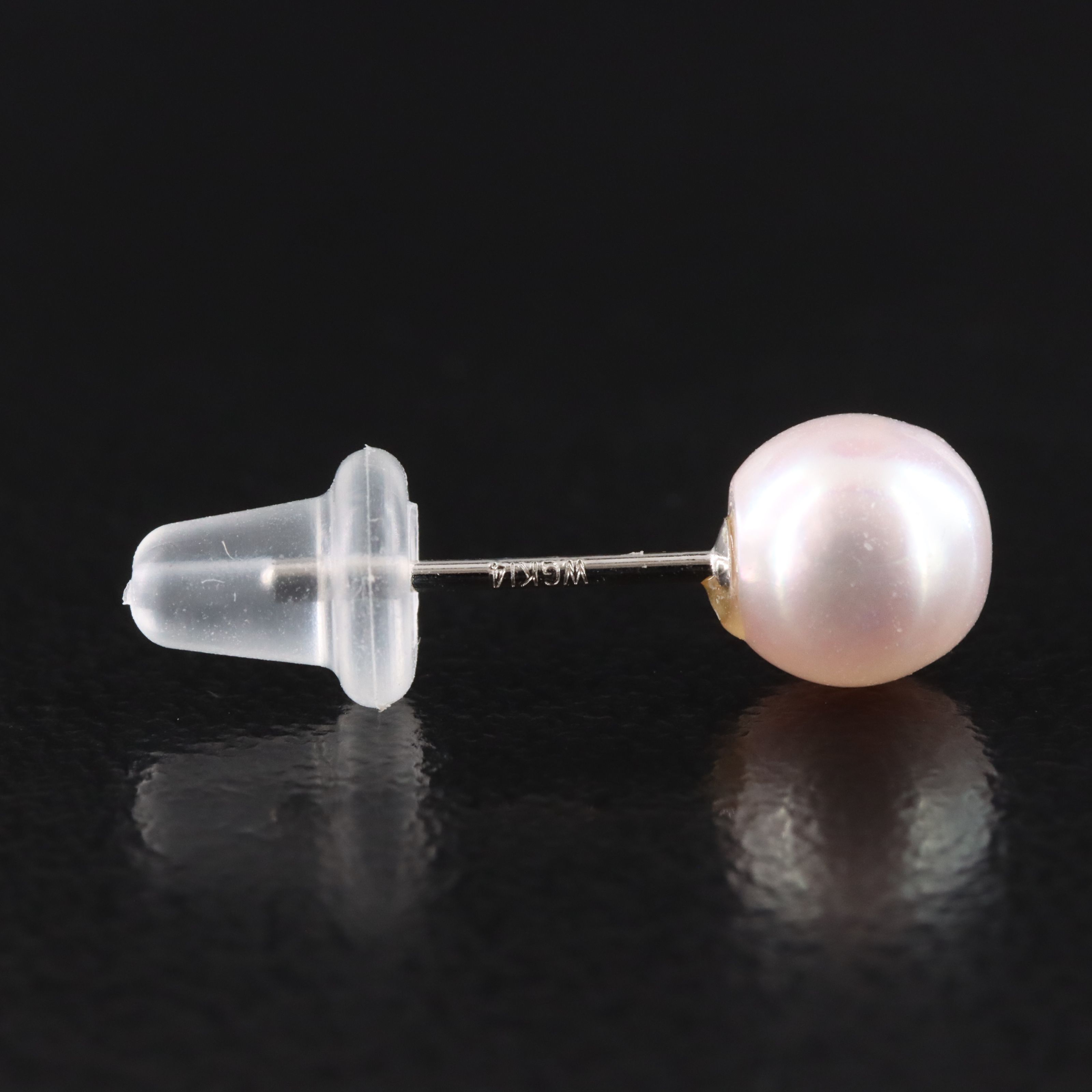 14K Pearl Stud Earrings