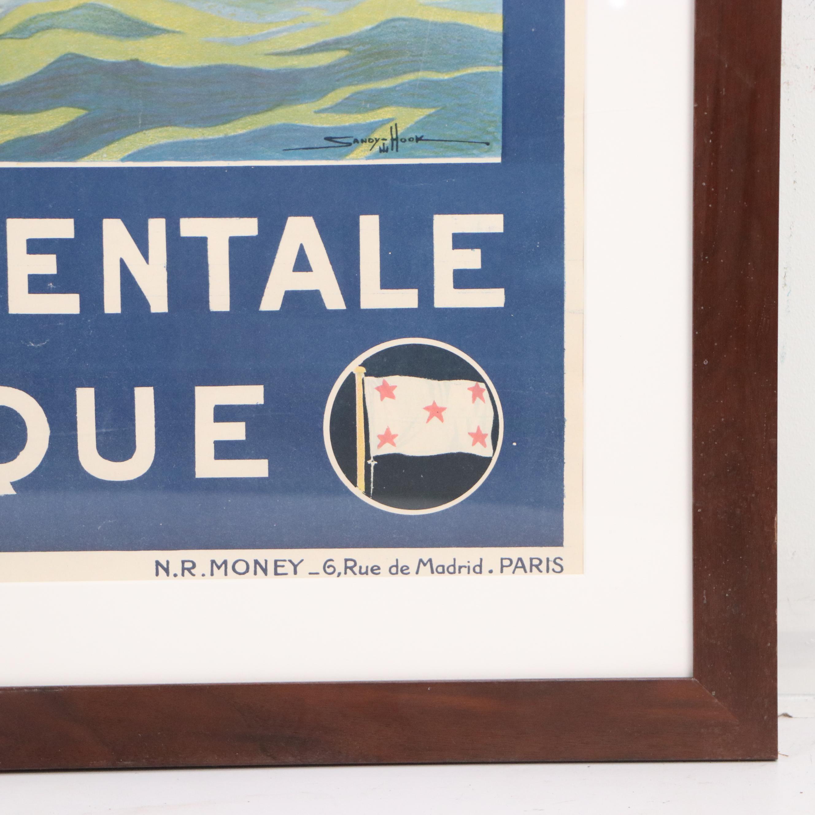 Chargeurs Réunis Lithograph Advertisement Poster