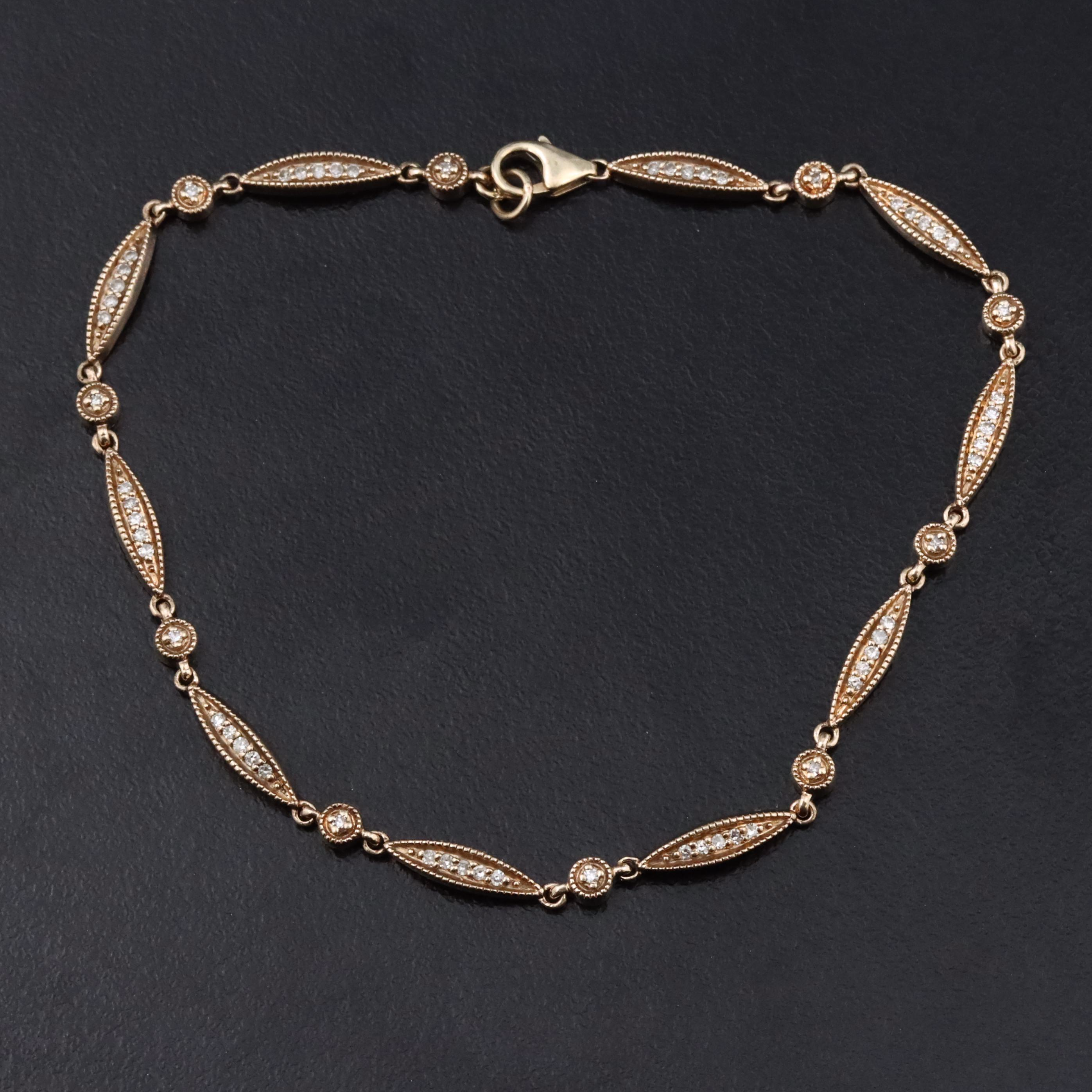 10K 0.24 CTW Diamond Bracelet