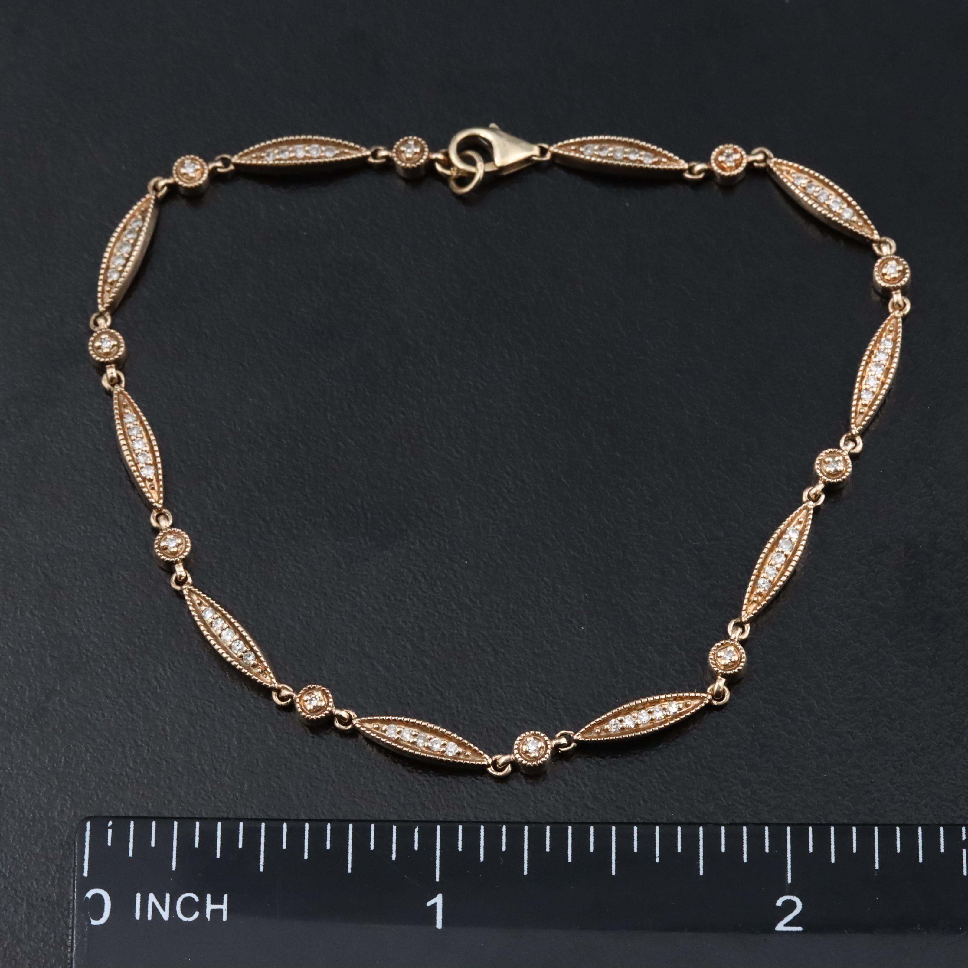 10K 0.24 CTW Diamond Bracelet