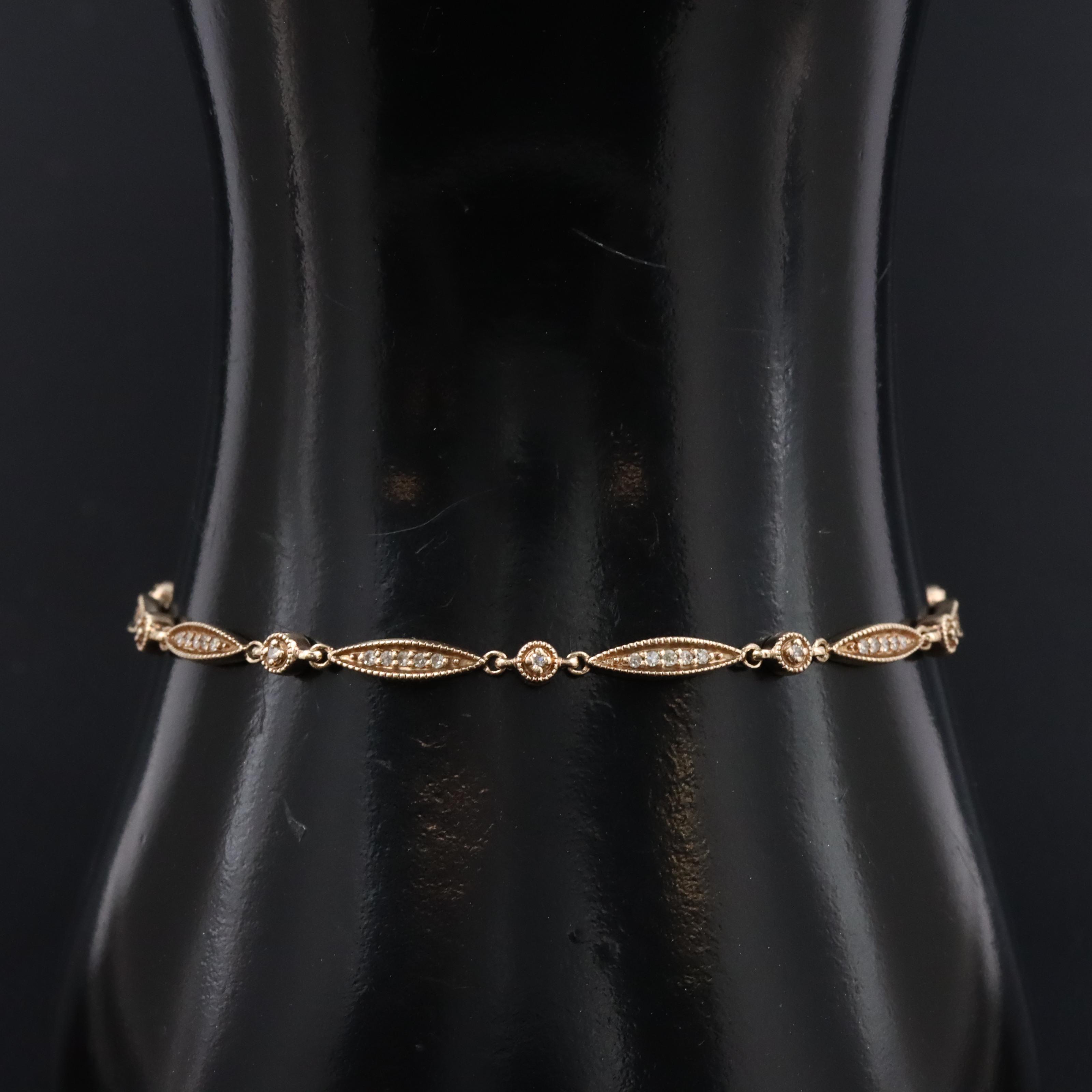 10K 0.24 CTW Diamond Bracelet