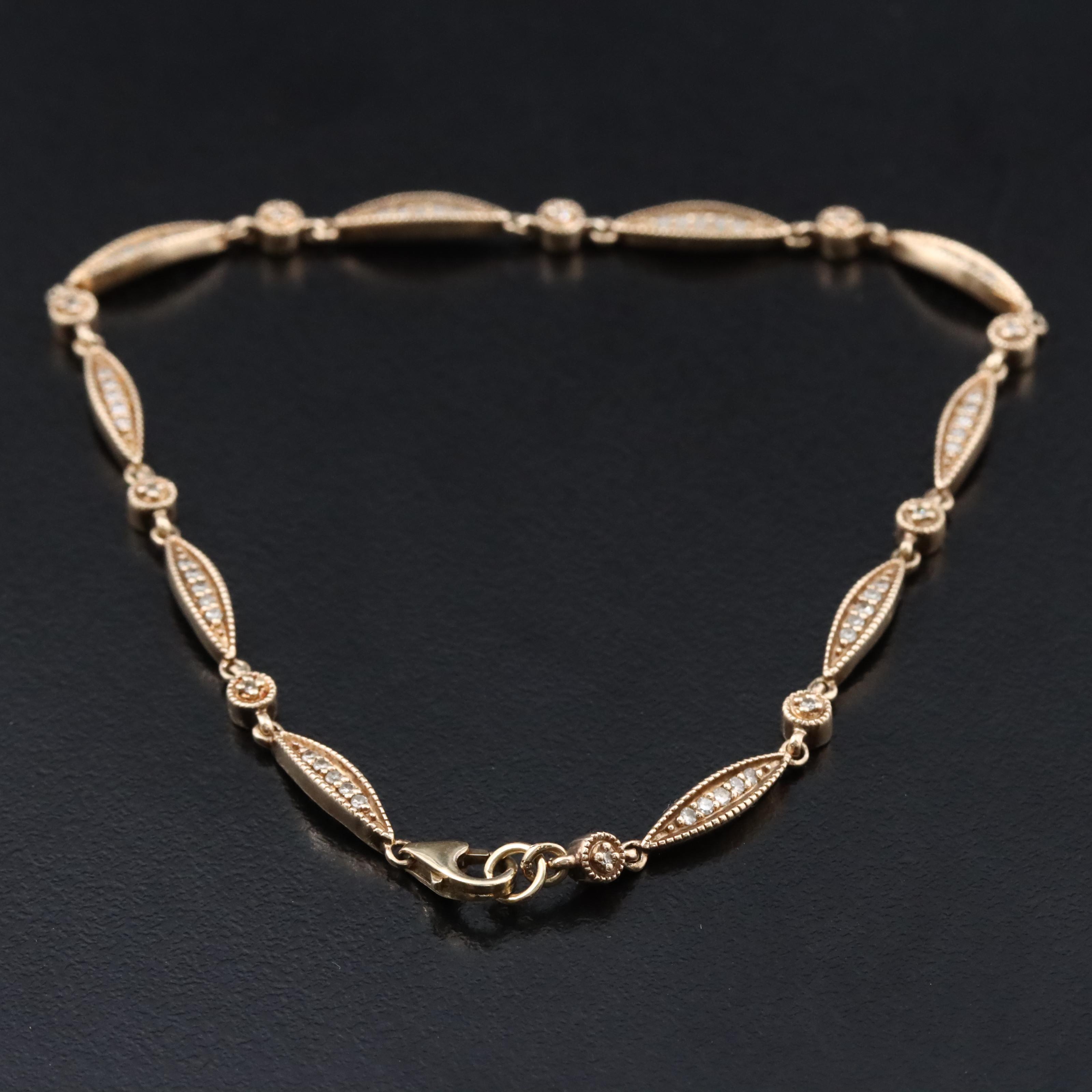 10K 0.24 CTW Diamond Bracelet