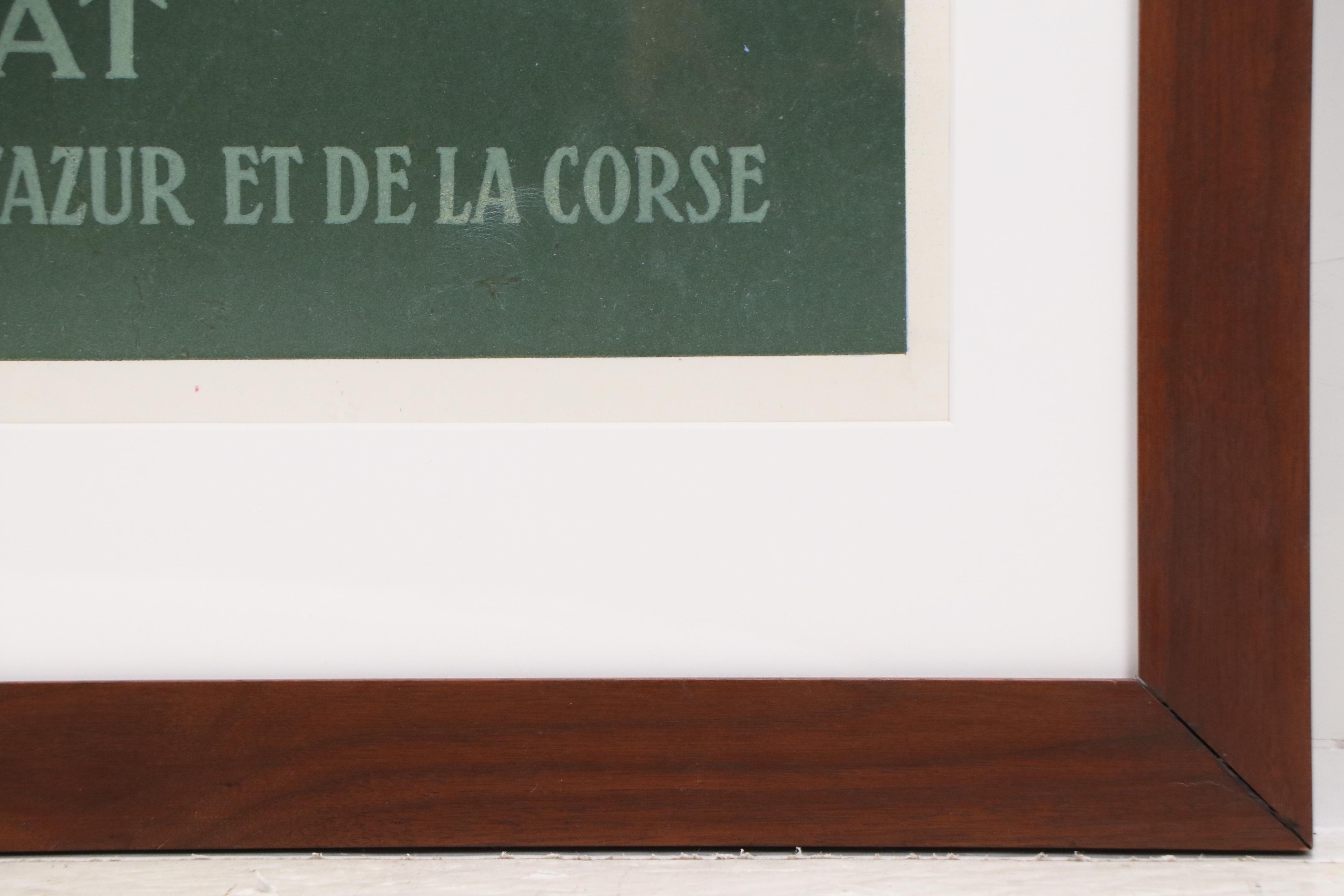 Géo Dorival PLM Railway Lithograph Poster "La Côte d'Azur," 1919