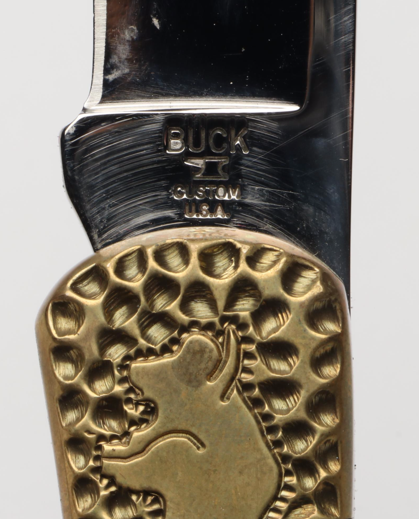 Brian Yellowhorse for Buck Limited Edition Stone Inlay Folding Knife