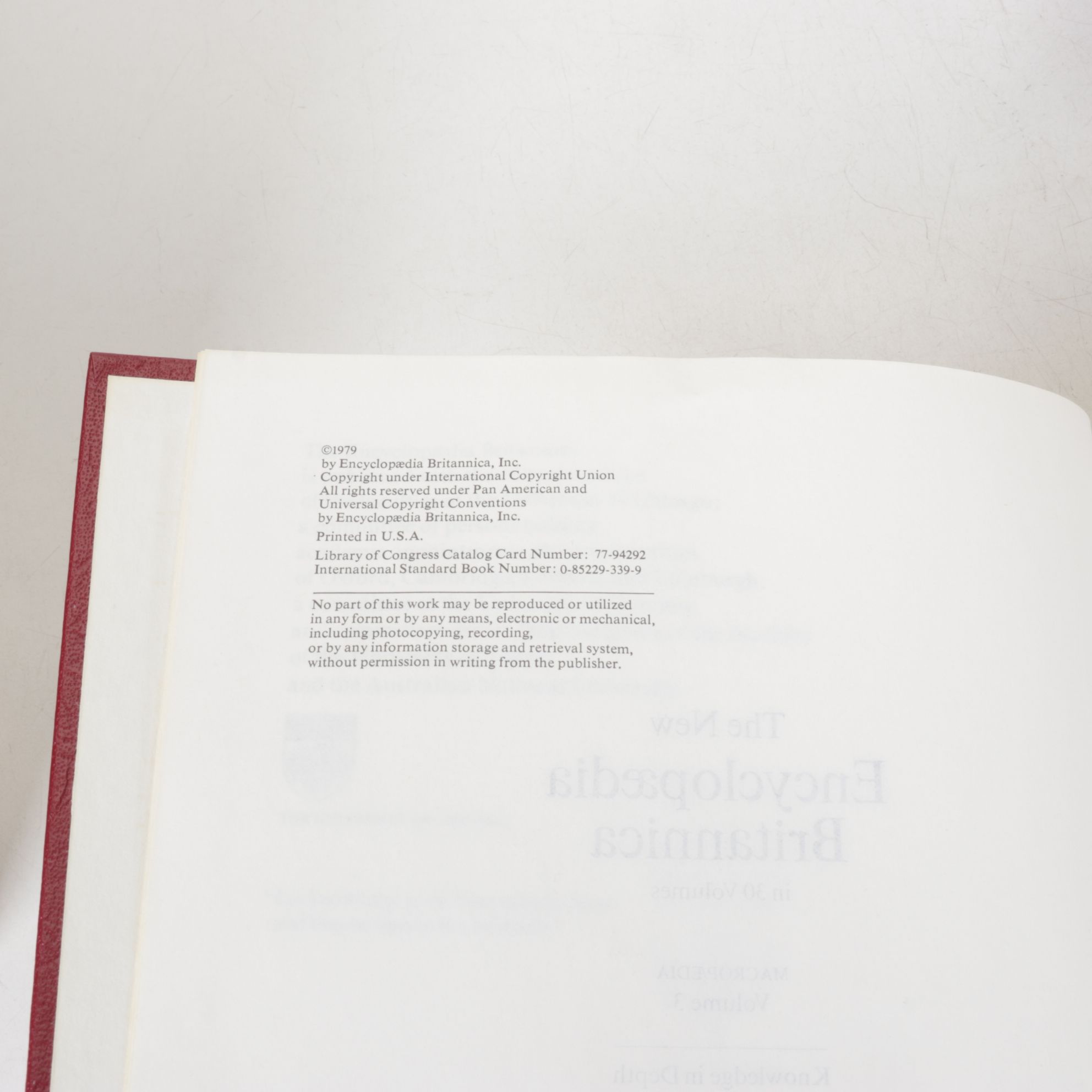 Encyclopedia Britannica 15th Edition, Partial Set, 1979