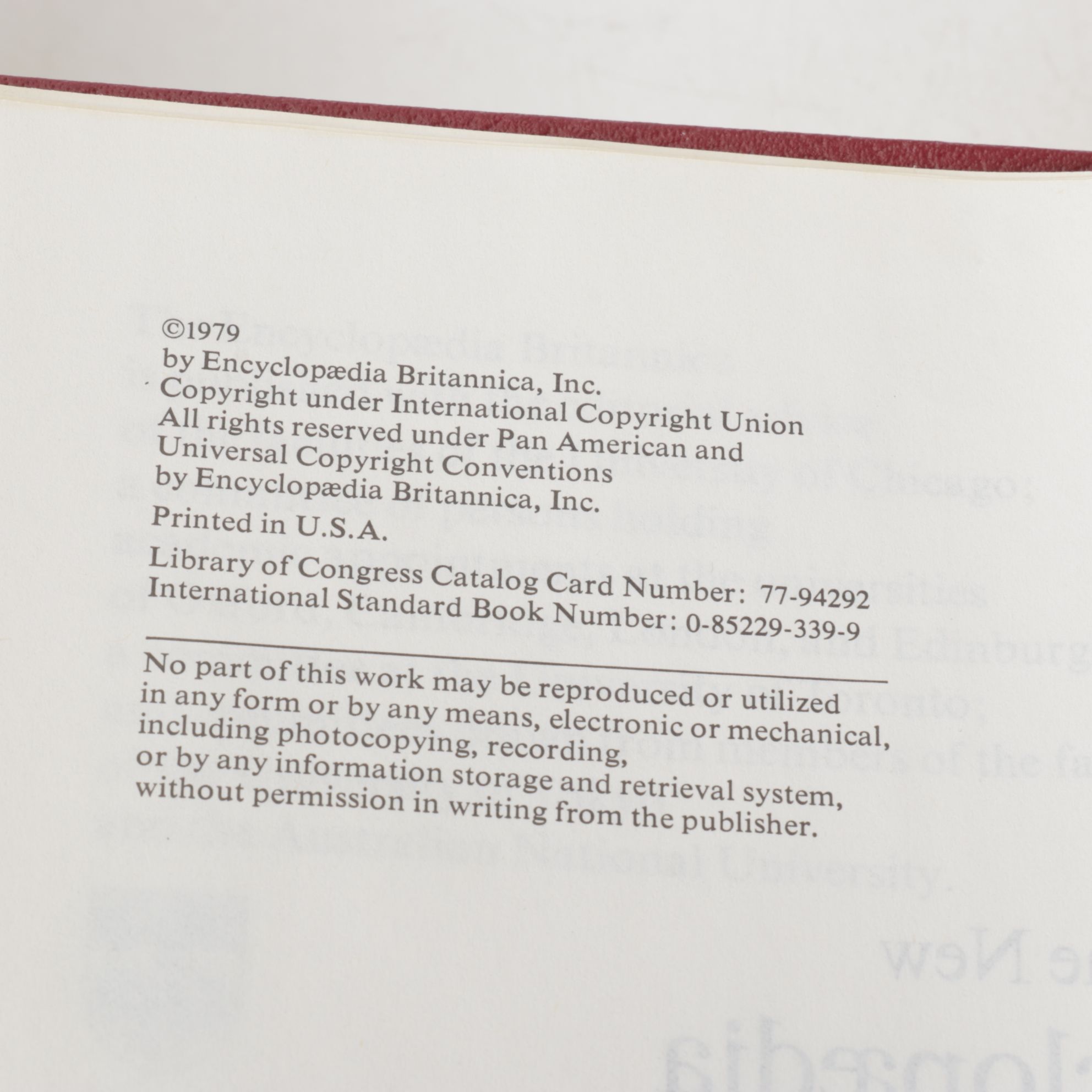 Encyclopedia Britannica 15th Edition, Partial Set, 1979