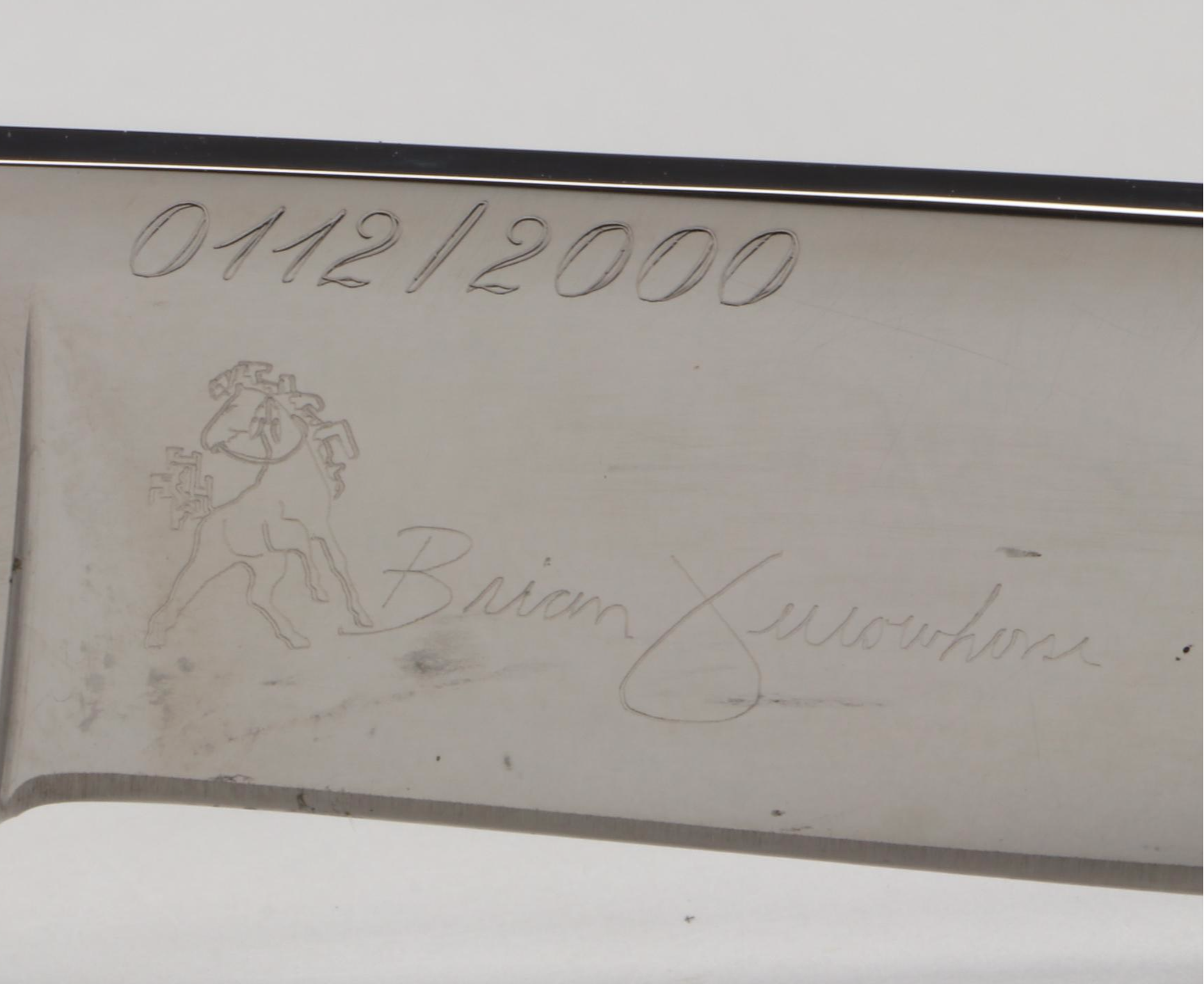 Brian Yellowhorse for Buck Limited Edition Stone Inlay Folding Knife