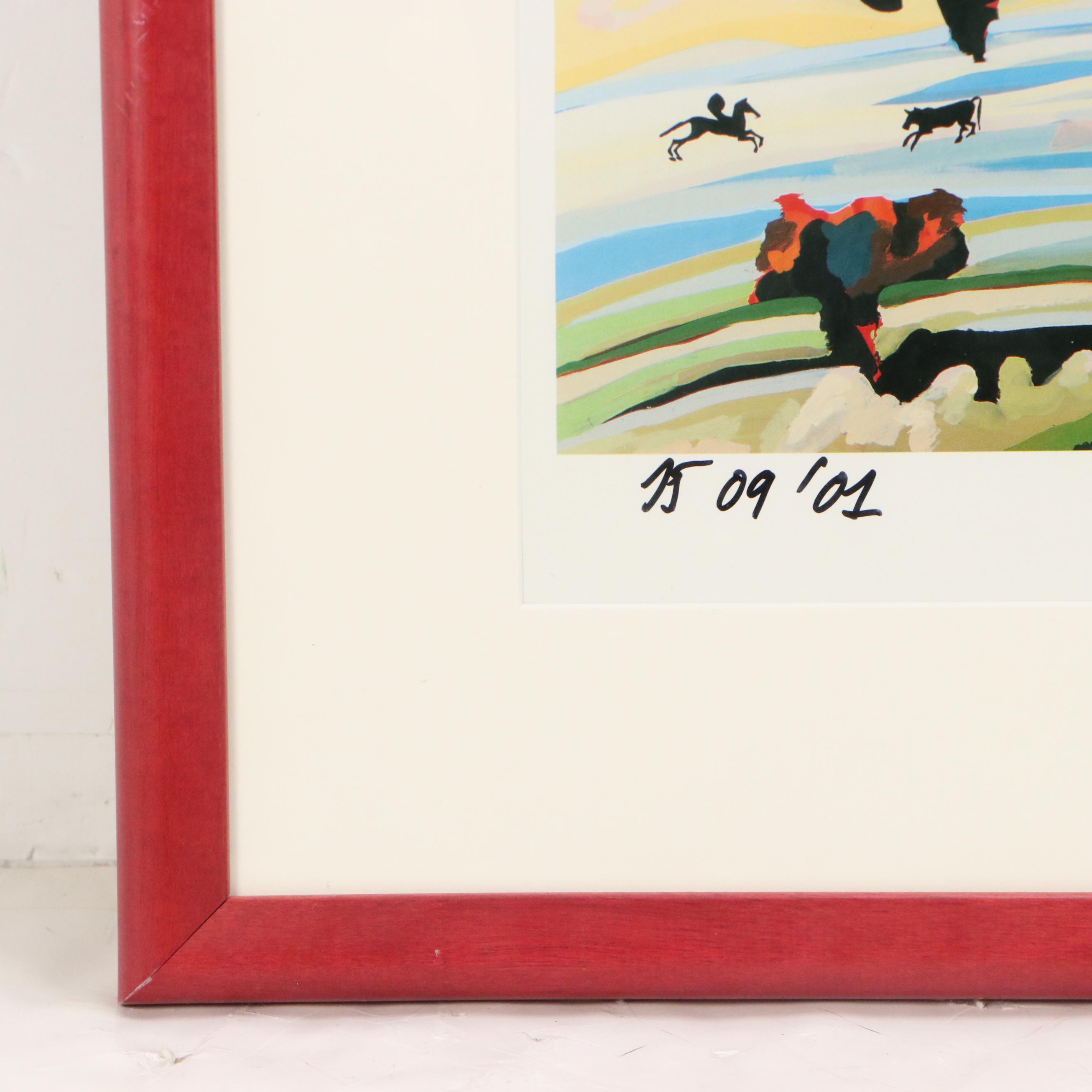 Gérard Fromanger Landscape Offset Lithograph